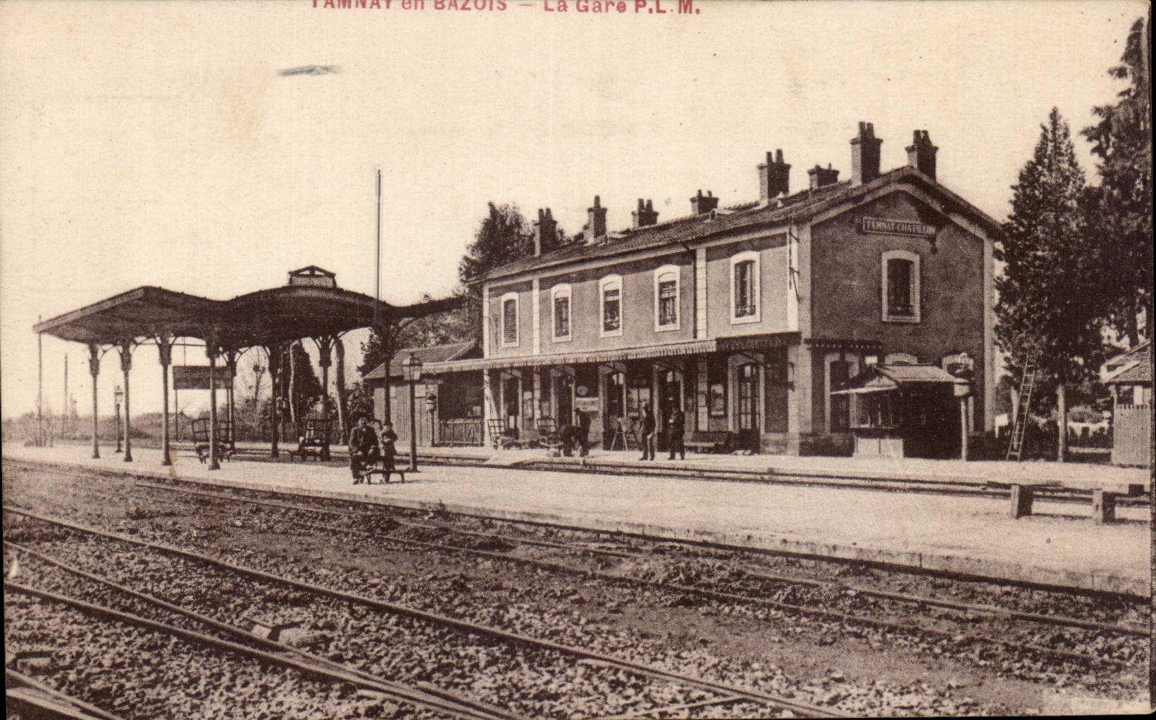 CPA Tamnay in Bazois Train station PLM