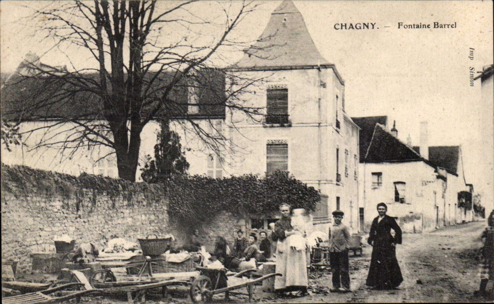 CPA Chagny Fontaine Barrrel