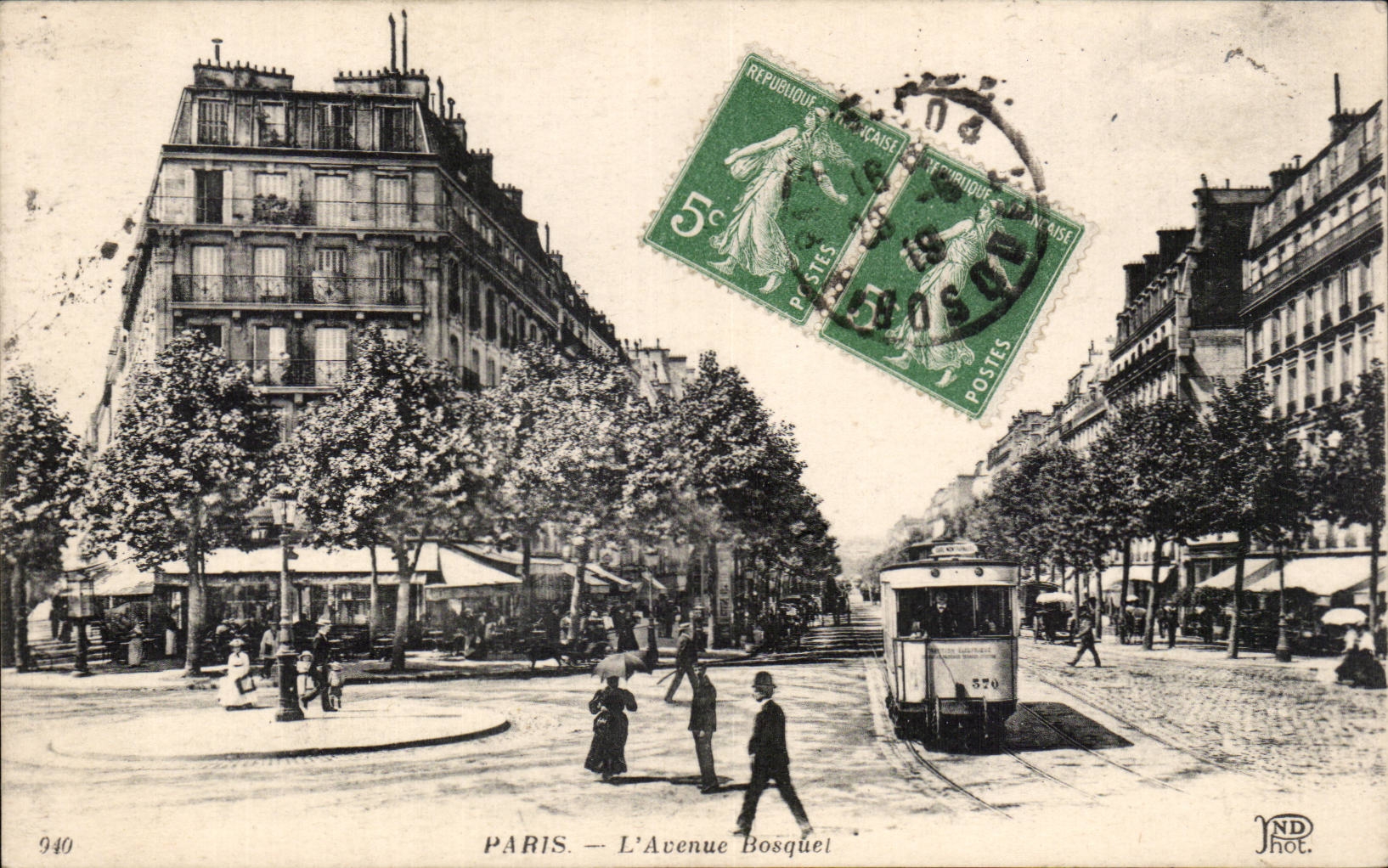 CPA Paris the avenue Thicket