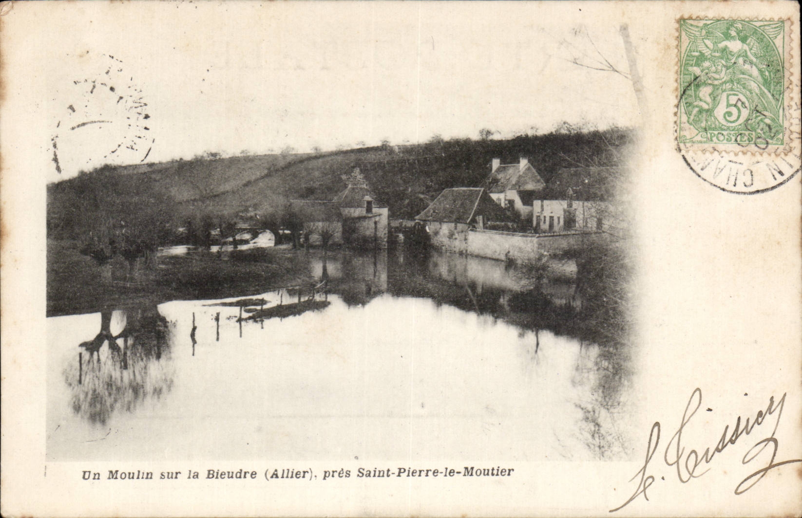 CPA a mill on Bieudre close Saint Pierre Moutier