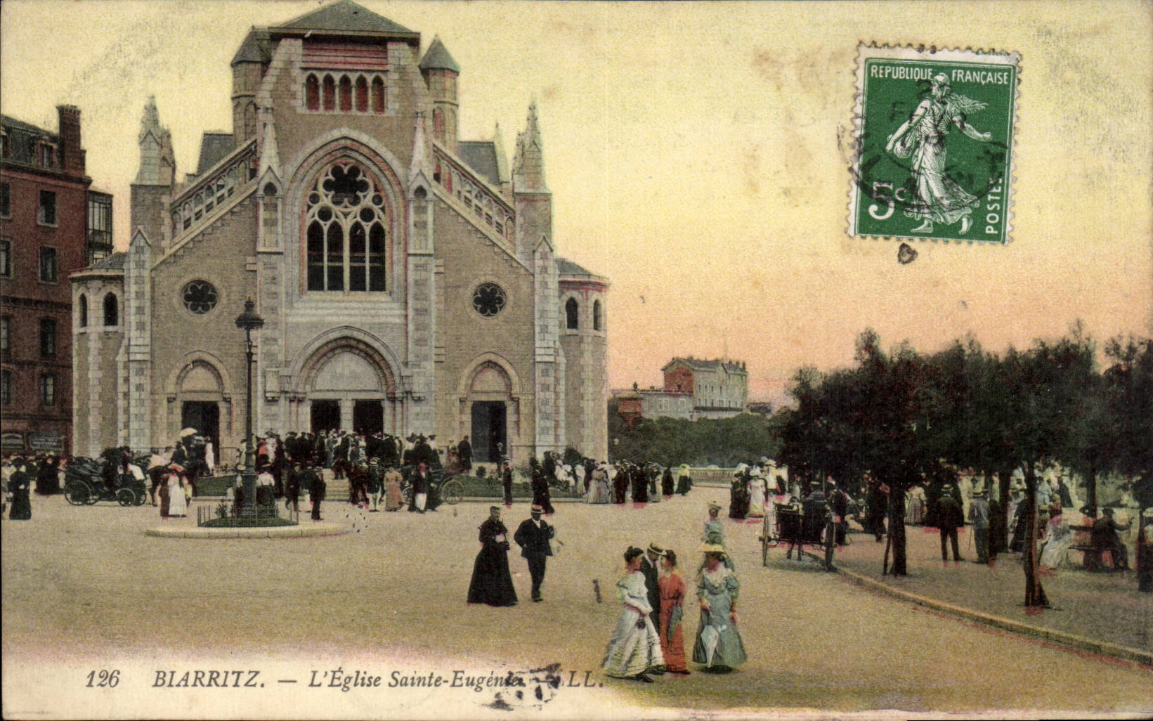 CPA Biarritz L'eglise Saint Eugenie