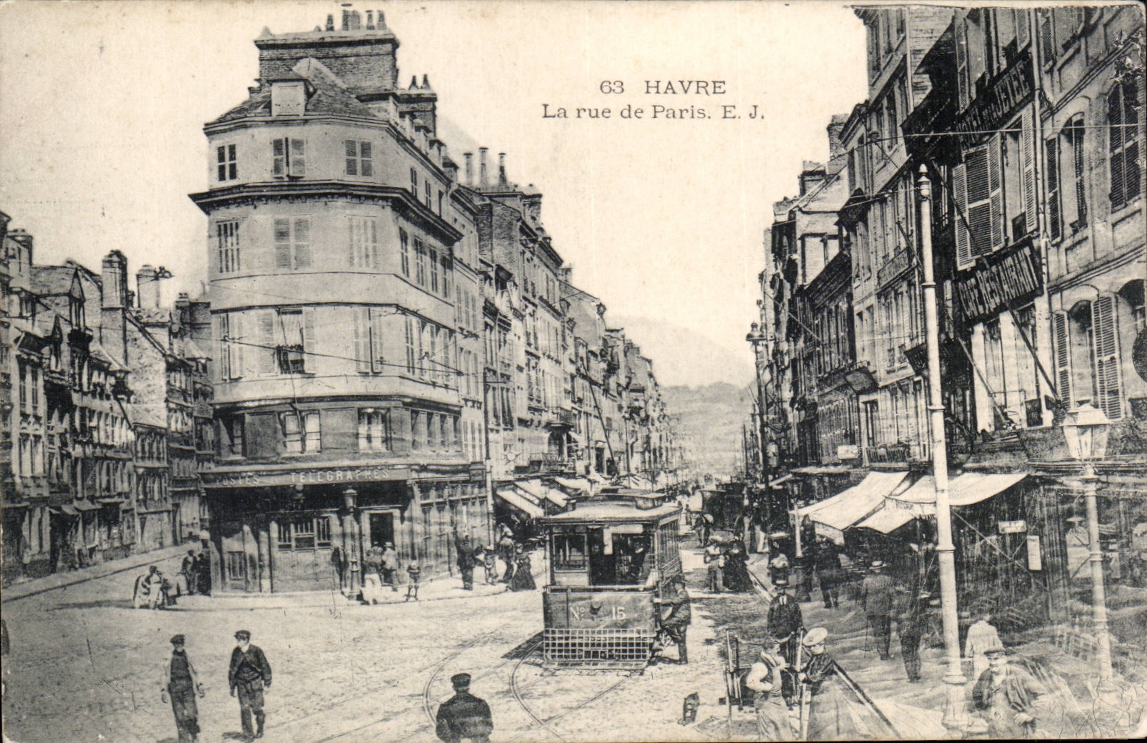 CPA Le Havre la calle de Paris