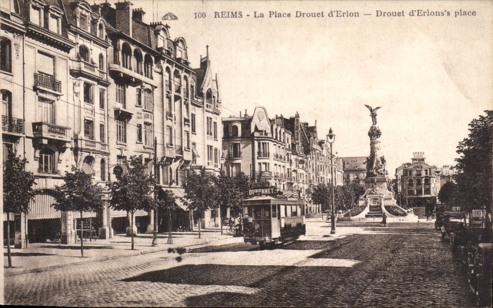 CPA Rheims the place Drouet d' Erion