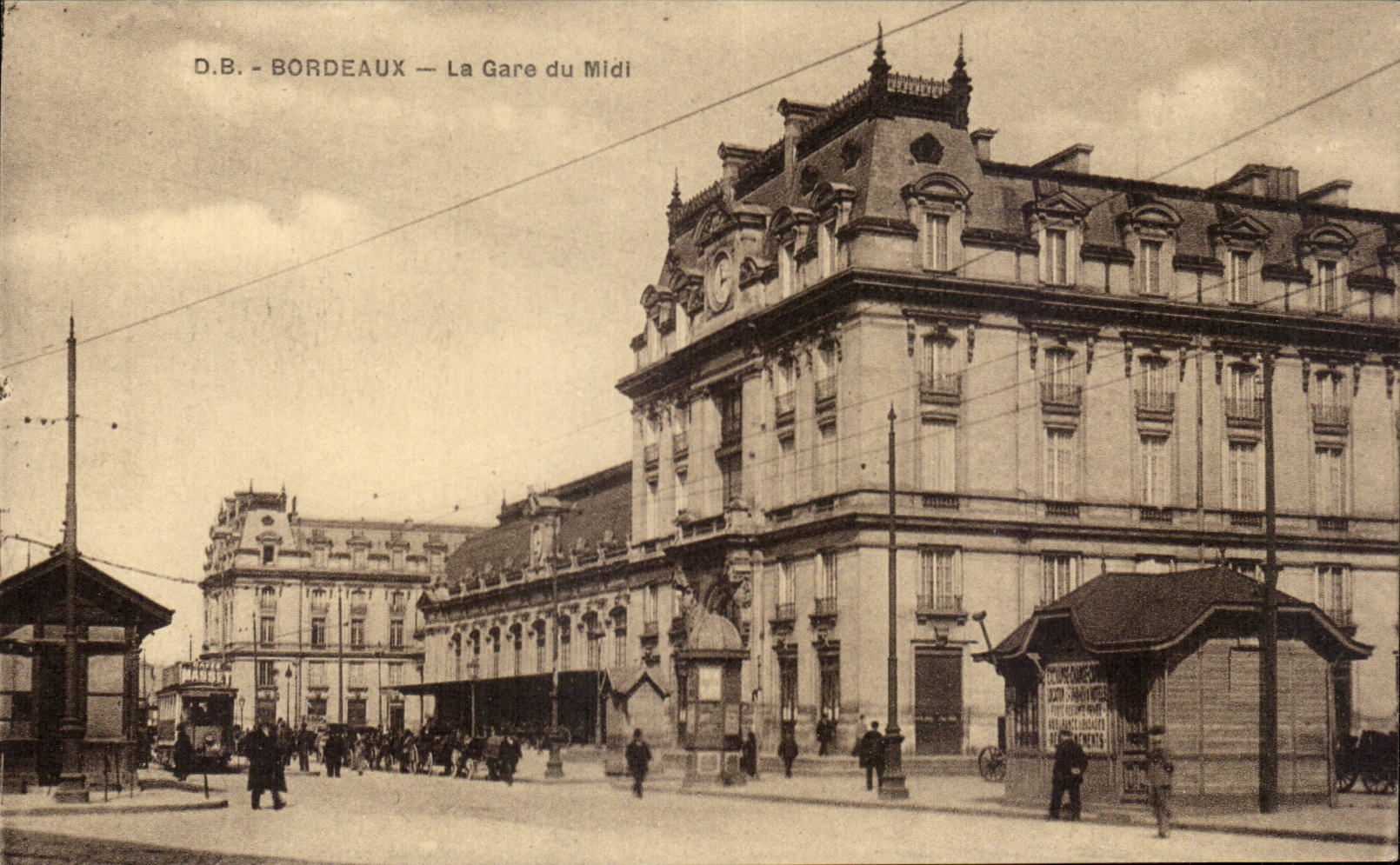 CPA Bordeaux Train station of the South