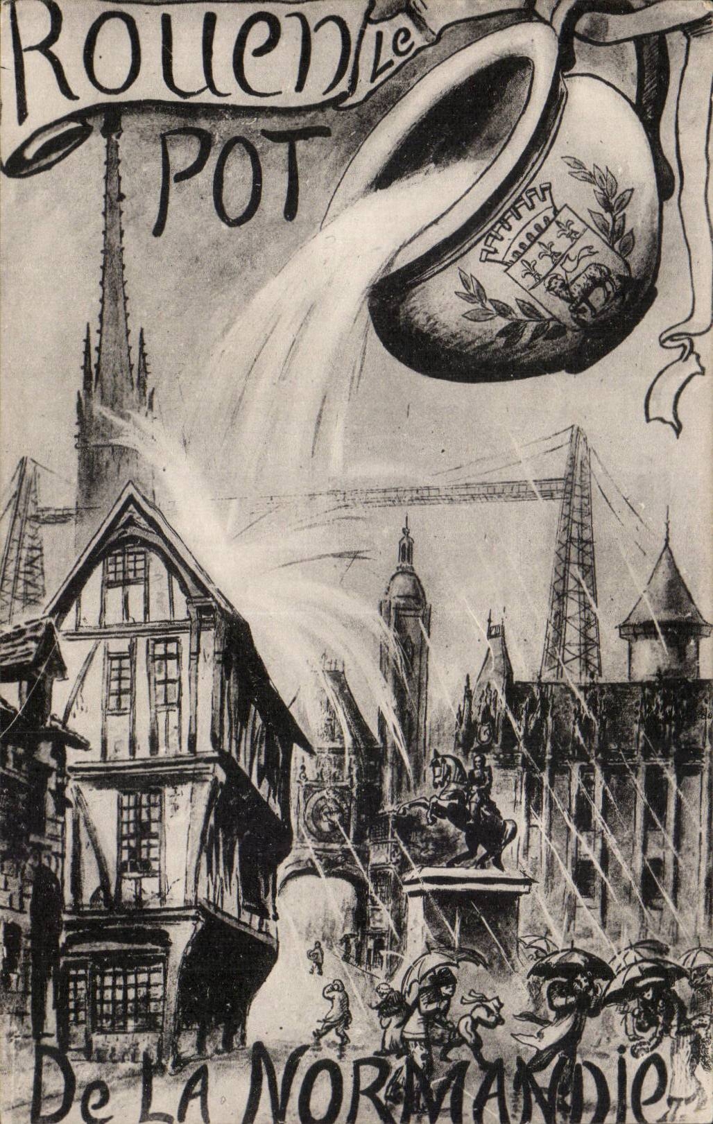 Rouen it Pot - Souvenir - CPA