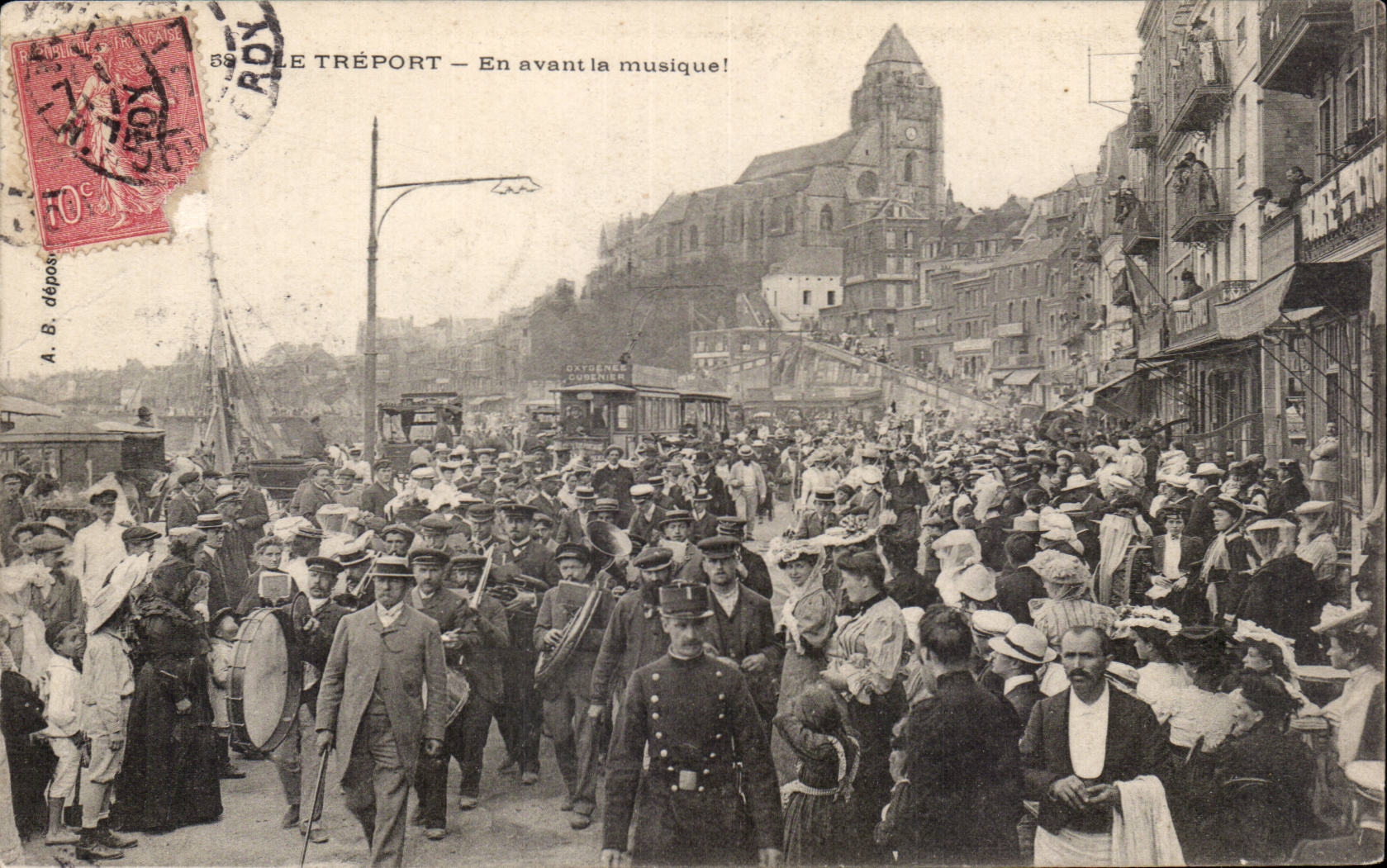 Treport - a continuacion musica - CPA