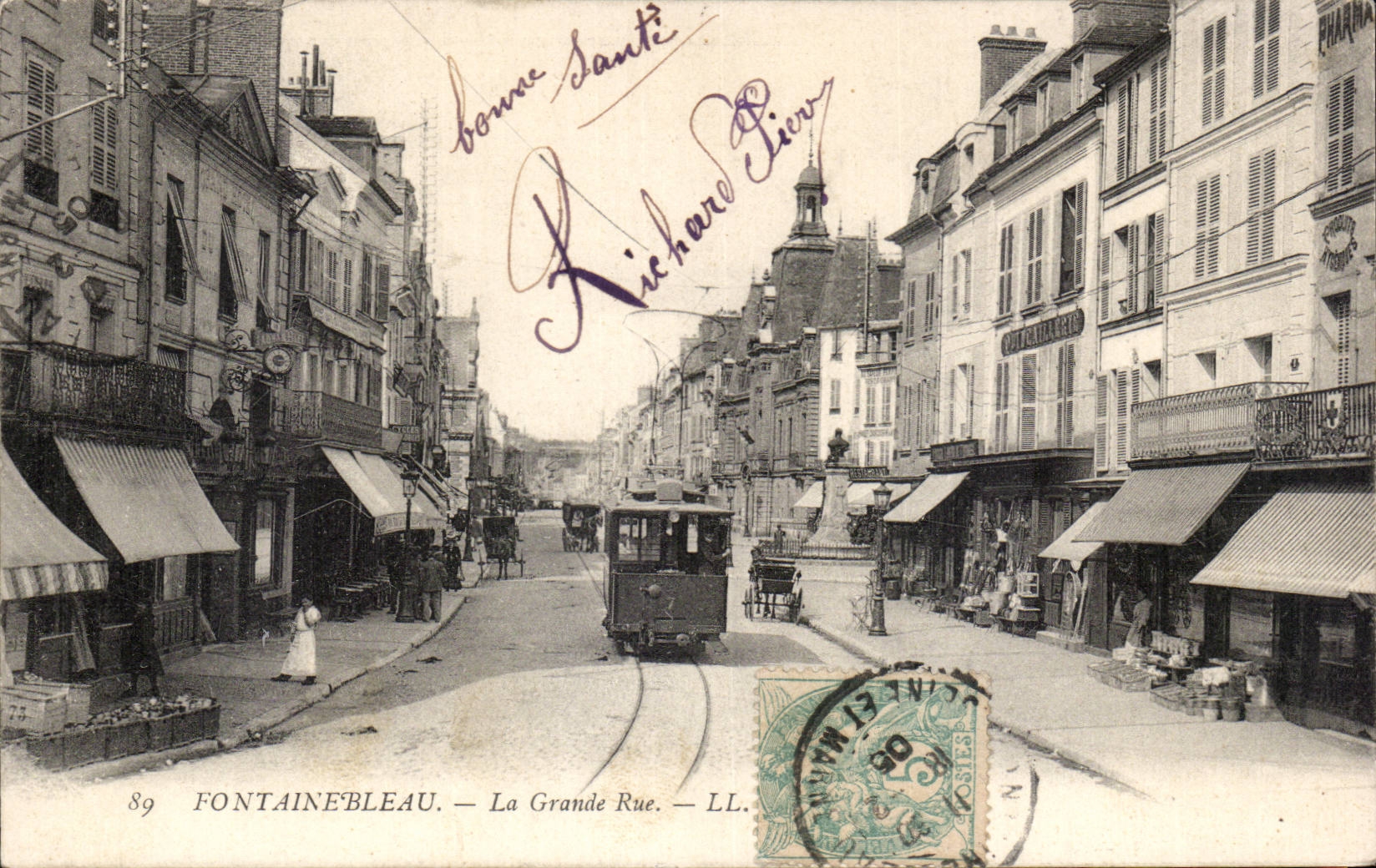 Fontainebleau - Main street - CPA
