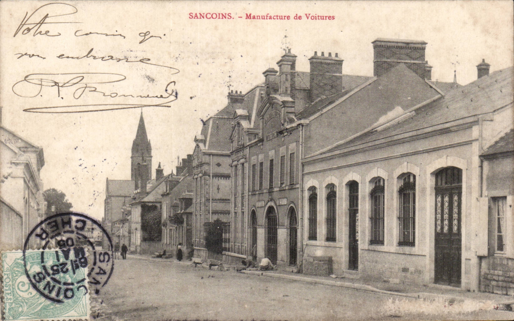 Sancoins - Manufacture of the Cars - CPA