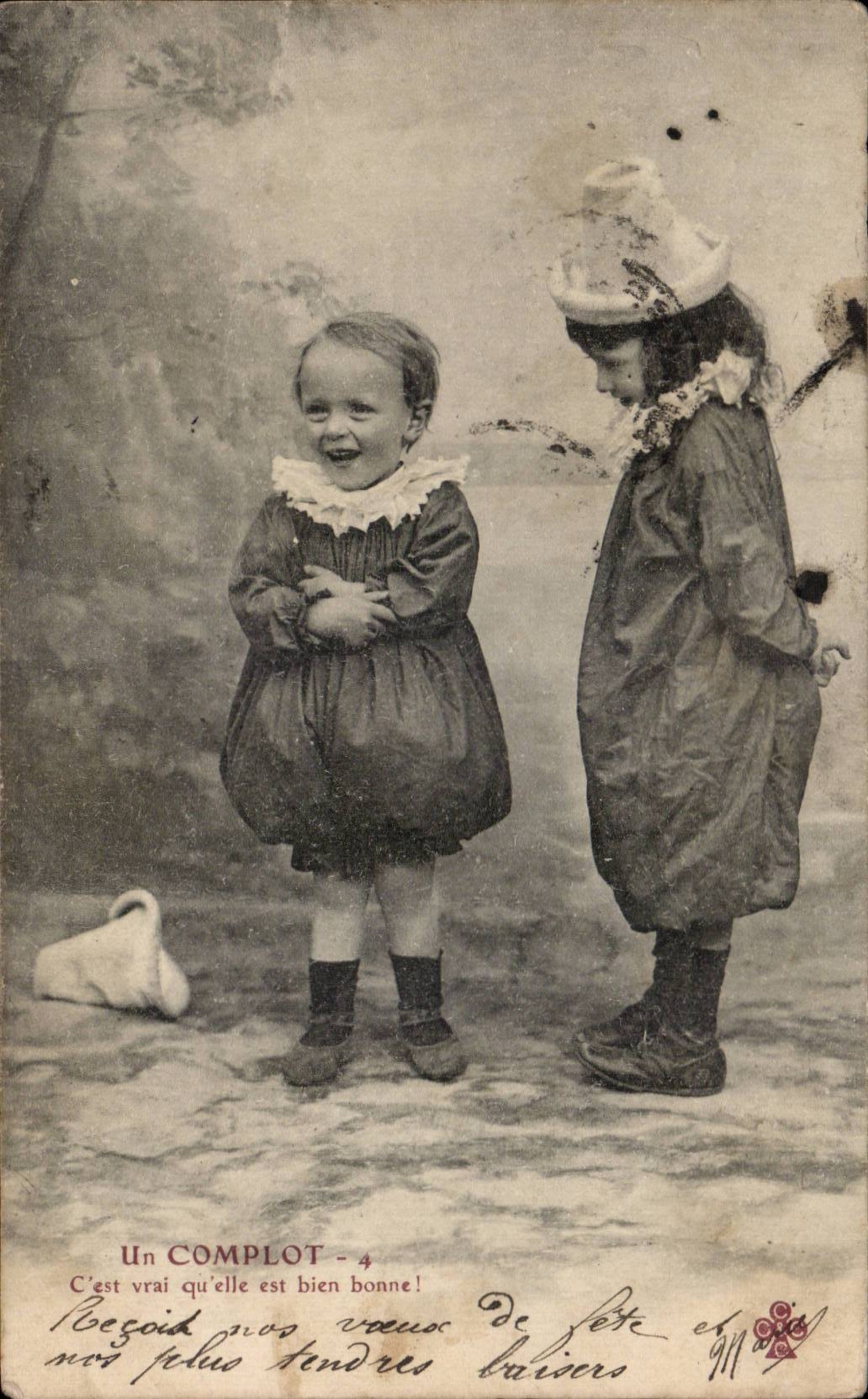 Fantasia - ninos - ninos que rien el diagrama - CPA