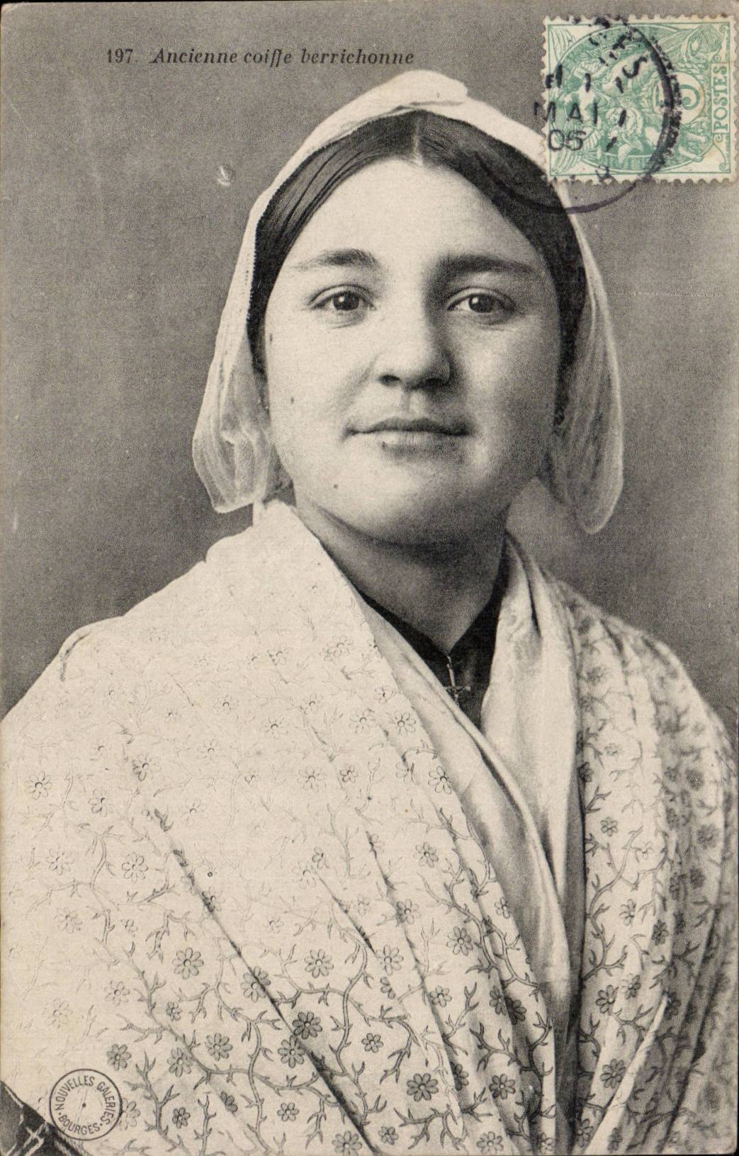 Folklore - Costumes - Old Berrichone Cap - CPA