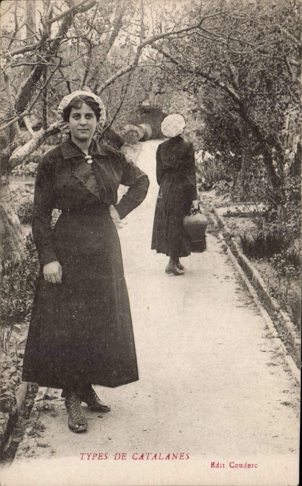 Folklore - Costumes - Types of Catalan women - Espana - Spain - Spain - CPA