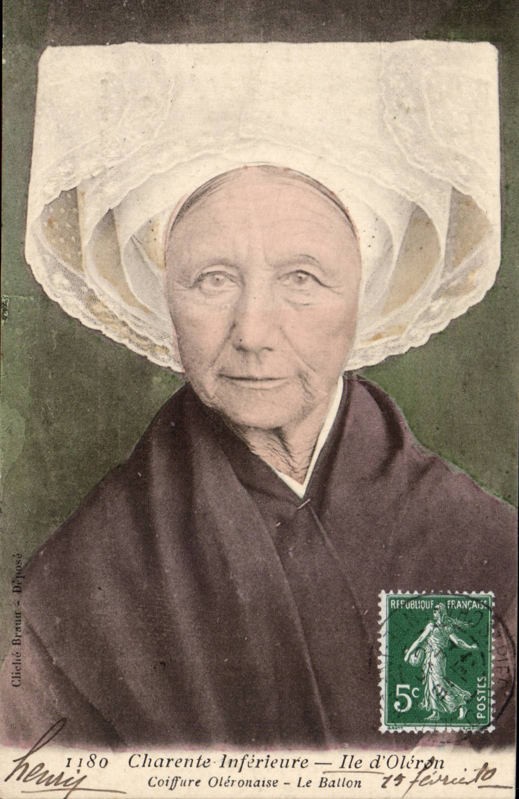 Folklore - Costumes - Island of Oleron - Lower Charente - the Balloon - CPA TOP