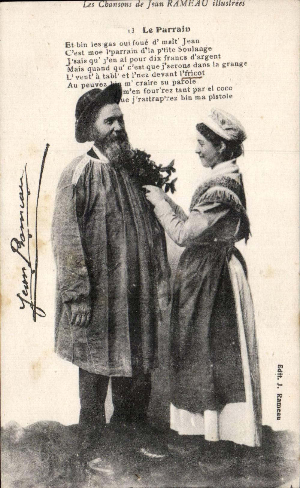 Folklore - Costumes it Godfather - Songs of Jean Branch CPA