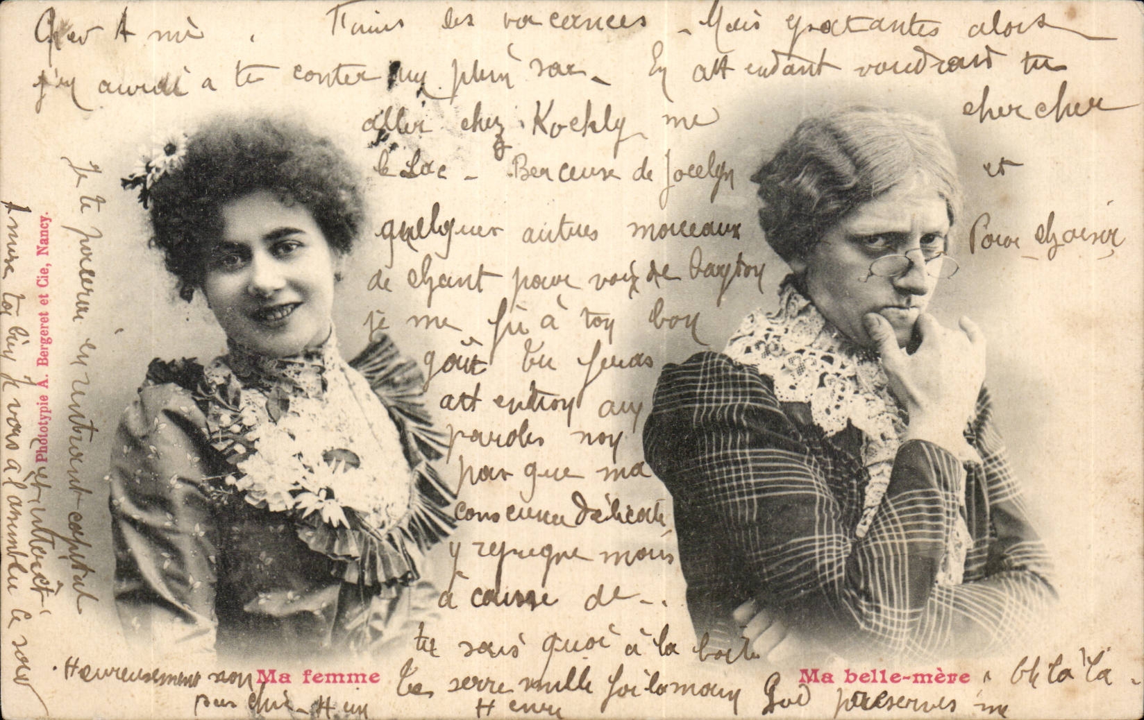 Folklore - Costumes - My Wife - My Wife - Humor - CPA