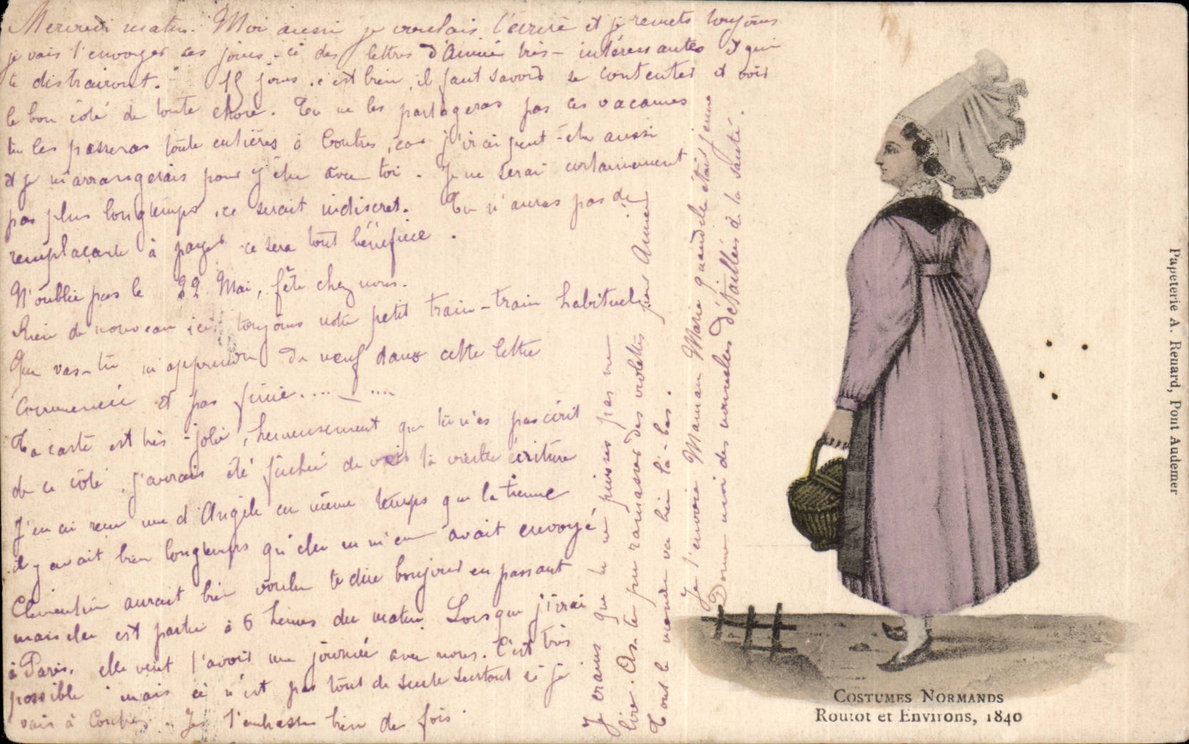 Folklore - Norman Costumes - Routot and Environs - 1840 - CPA