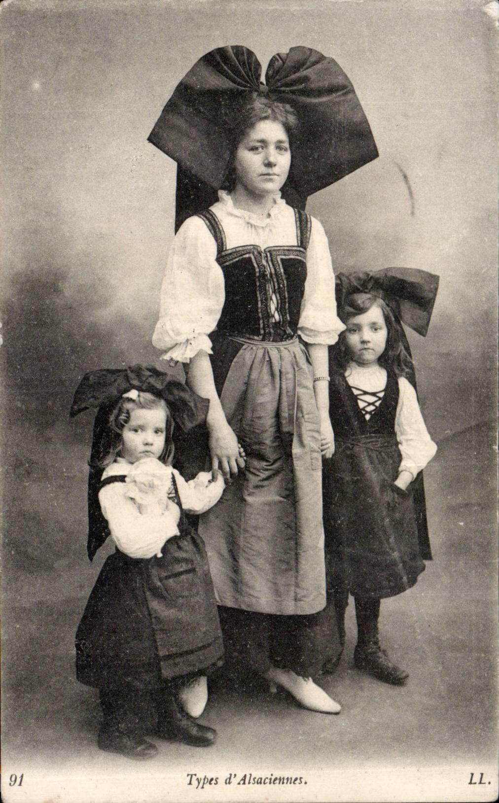 Folklore - Costumes - Types of Alsatian - CPA