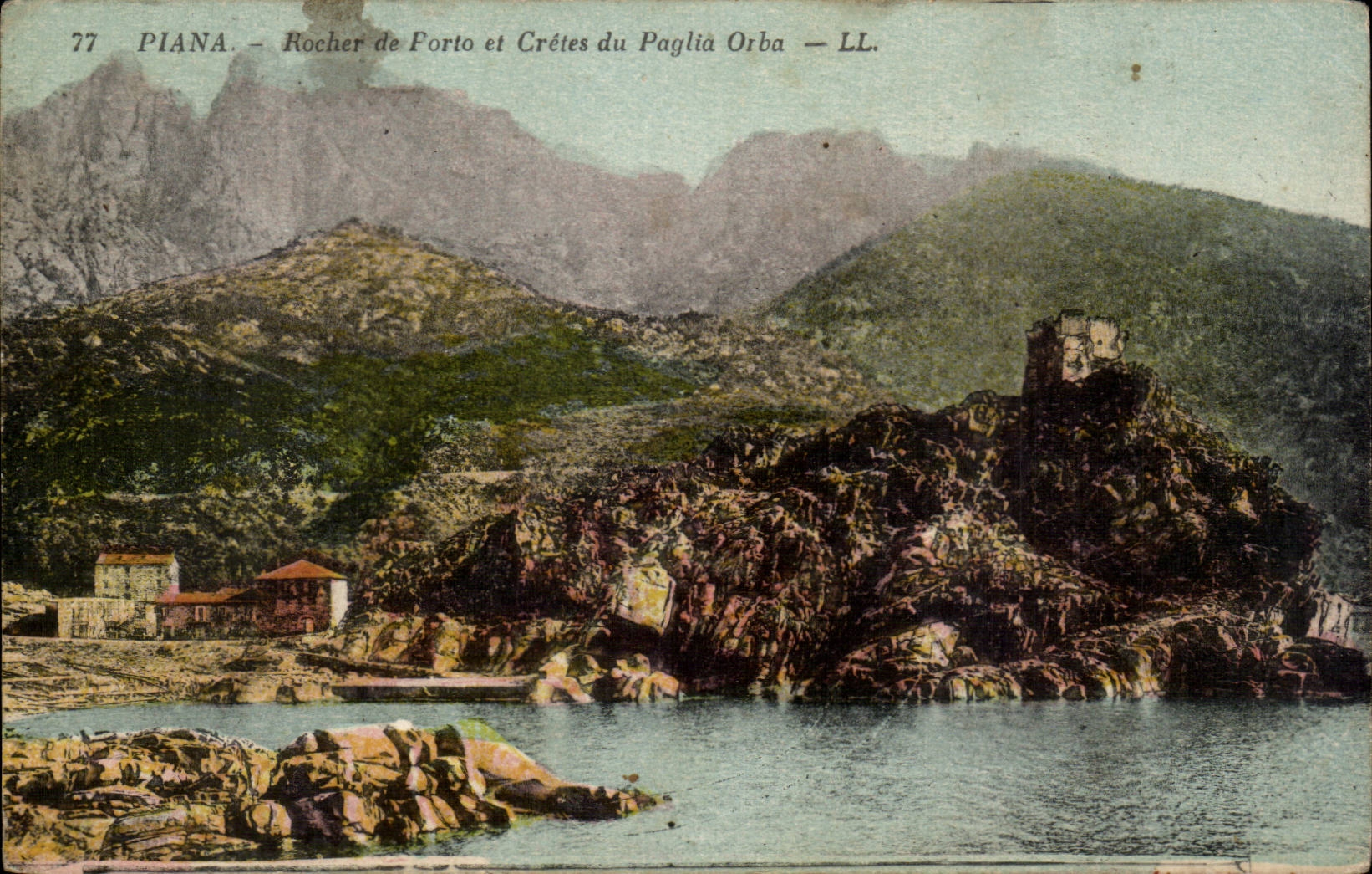 CPA Corse Corsica Piana Rocher de Porto etCretes du Paglia Orba 