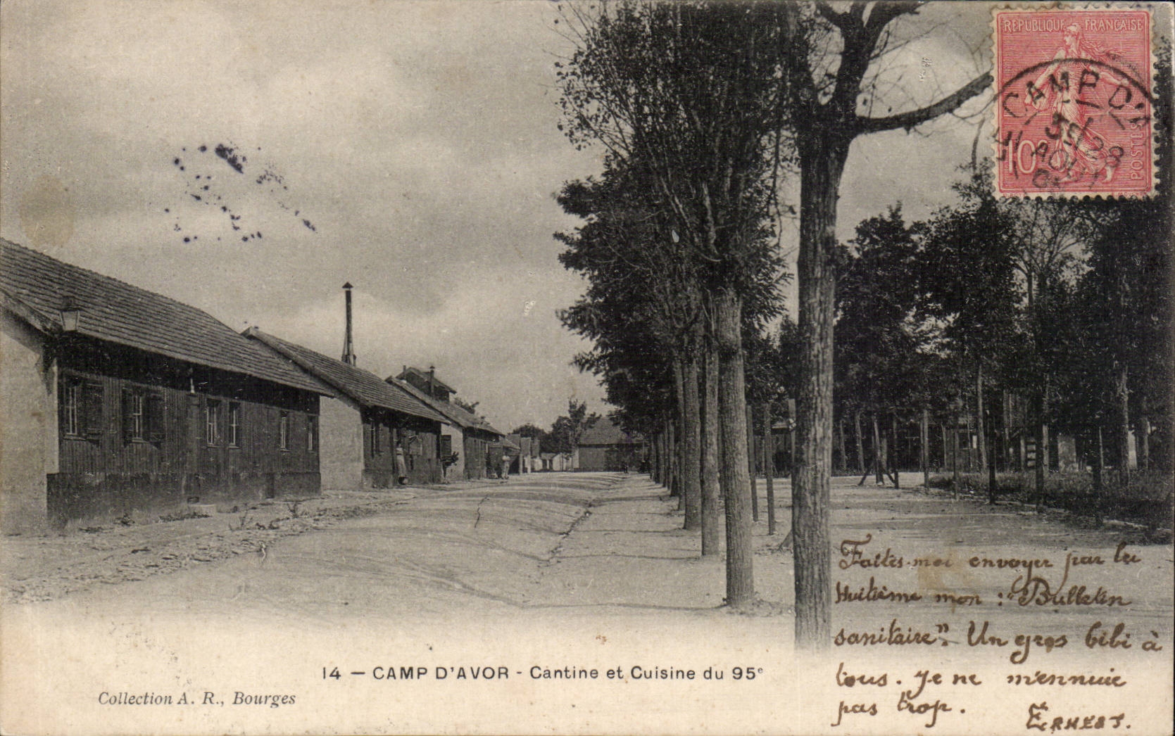 CPA Camp of Avor Canteen and kitchen of the 95 Militaria