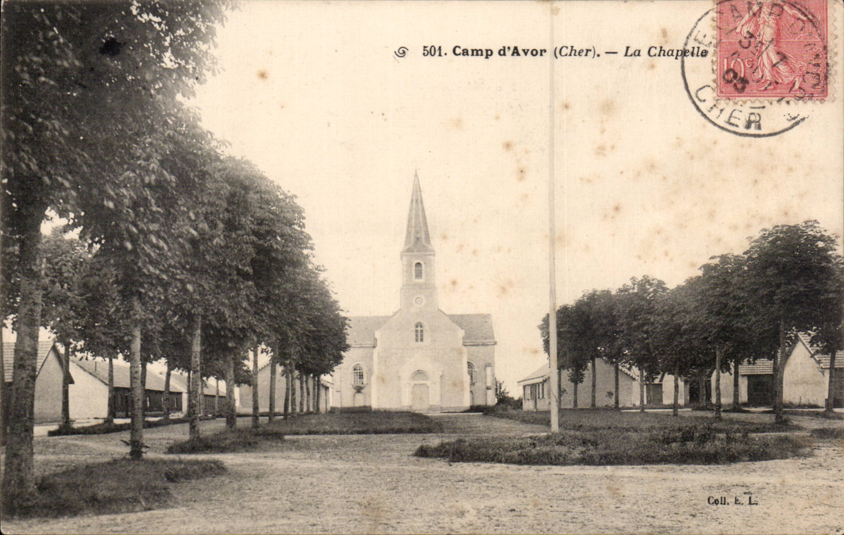 CPA Militaria Camp of Avor the vault