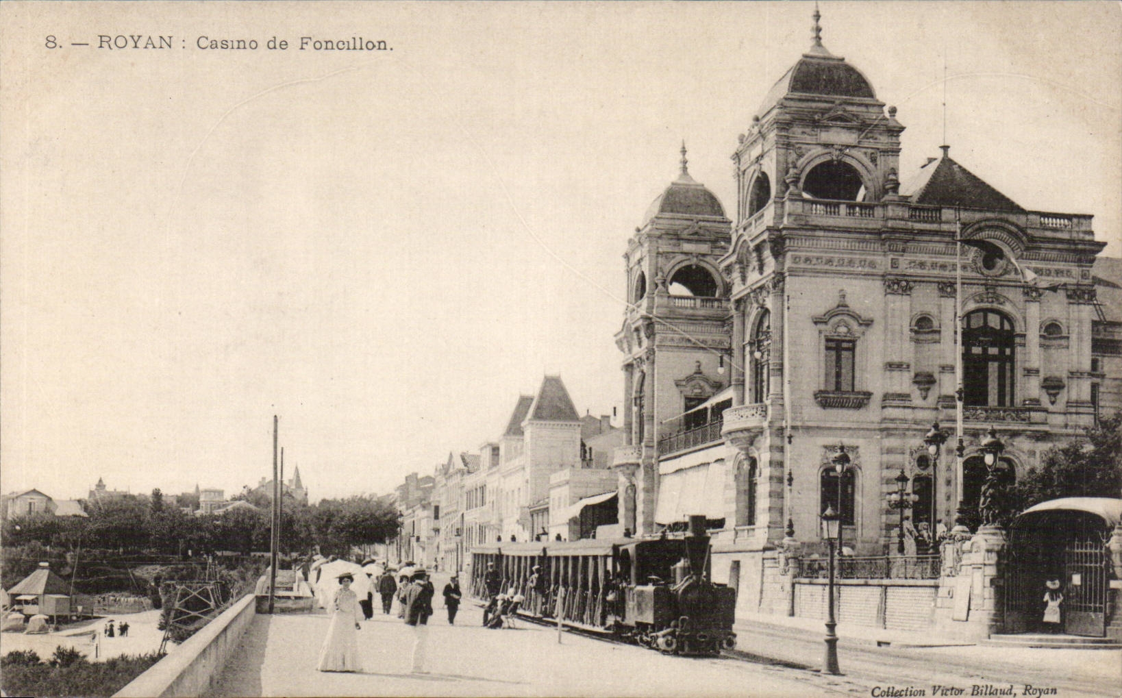 Casino de CPA Royan del tren de Foncillon
