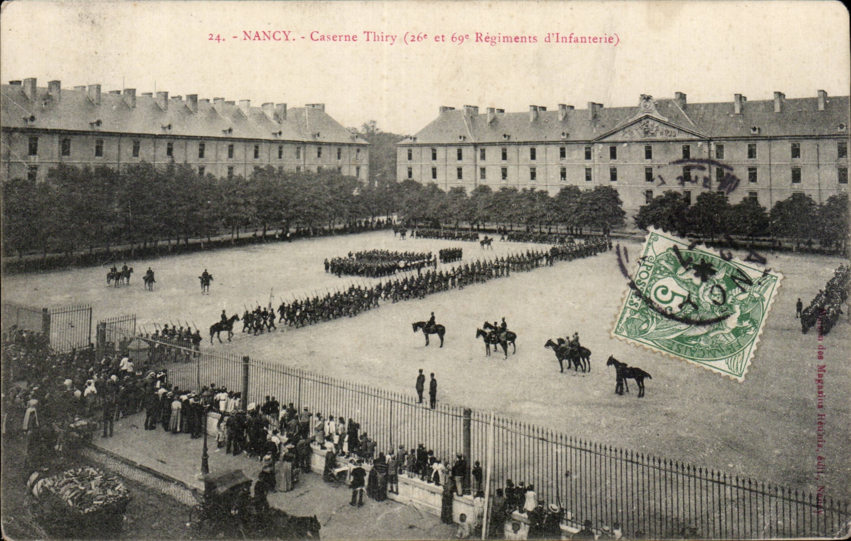CPA Nancy Caserne Thiry 26eme et 69eme regiments d'infanterie