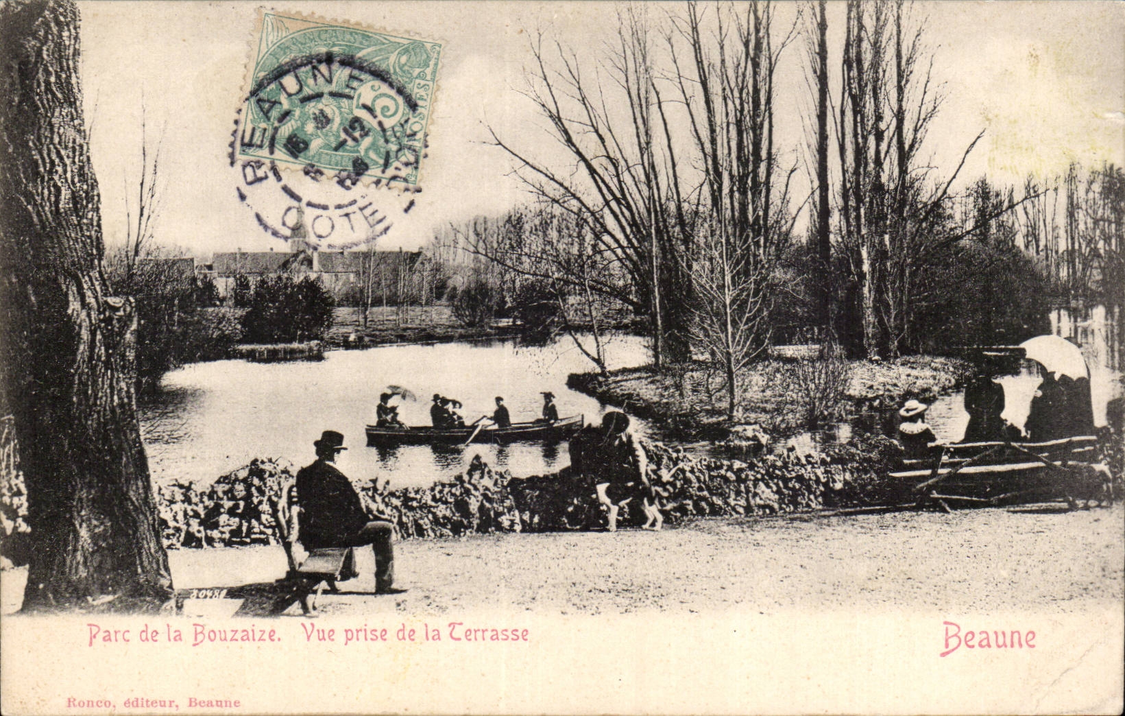 Parque de CPA Beaune de Bouzaise visto de la terraza