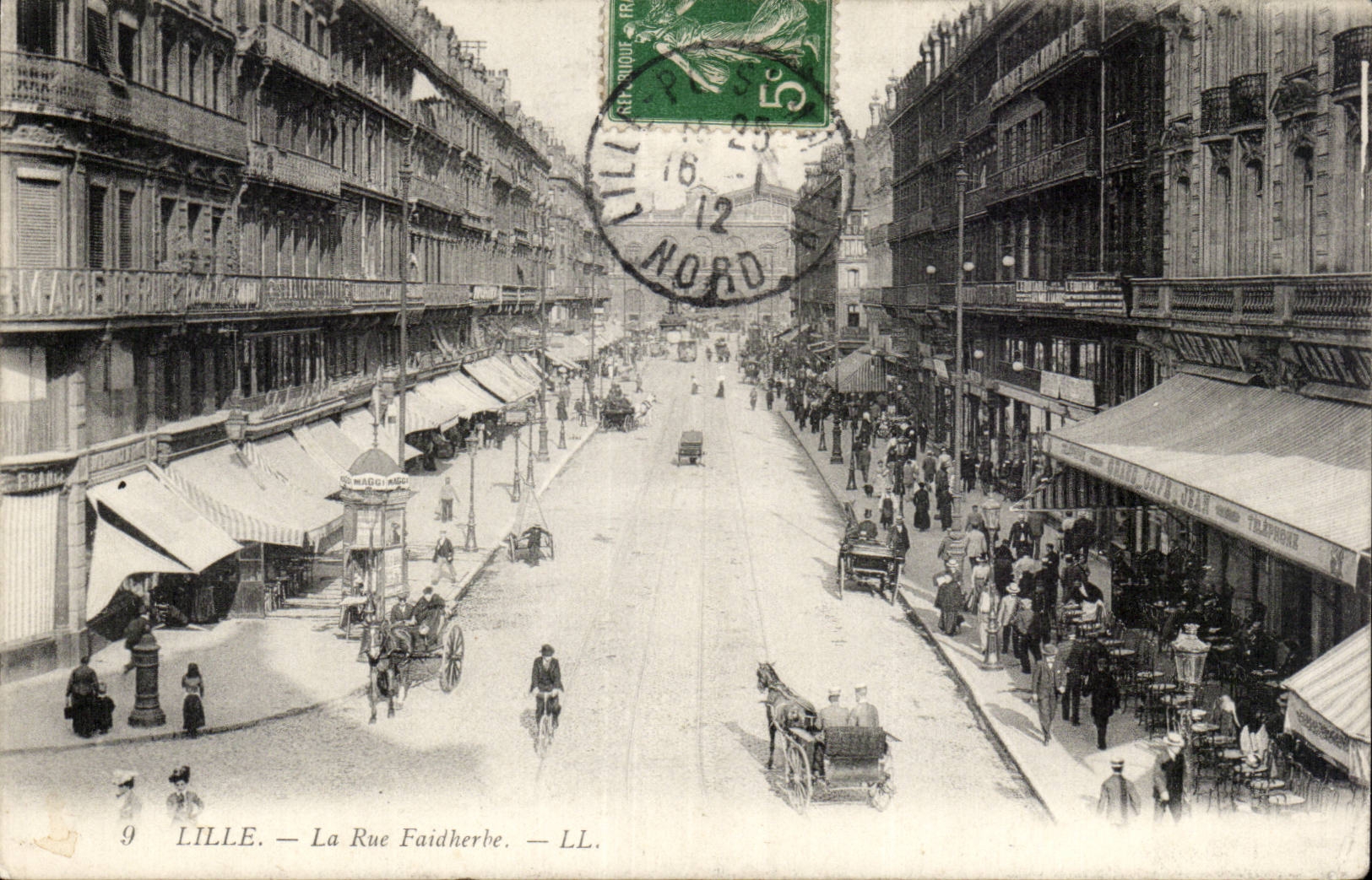 CPA Lille the street Faidherbe