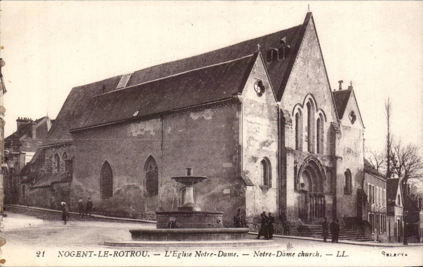 CPA Nogent Rotrou the Notre Dame church