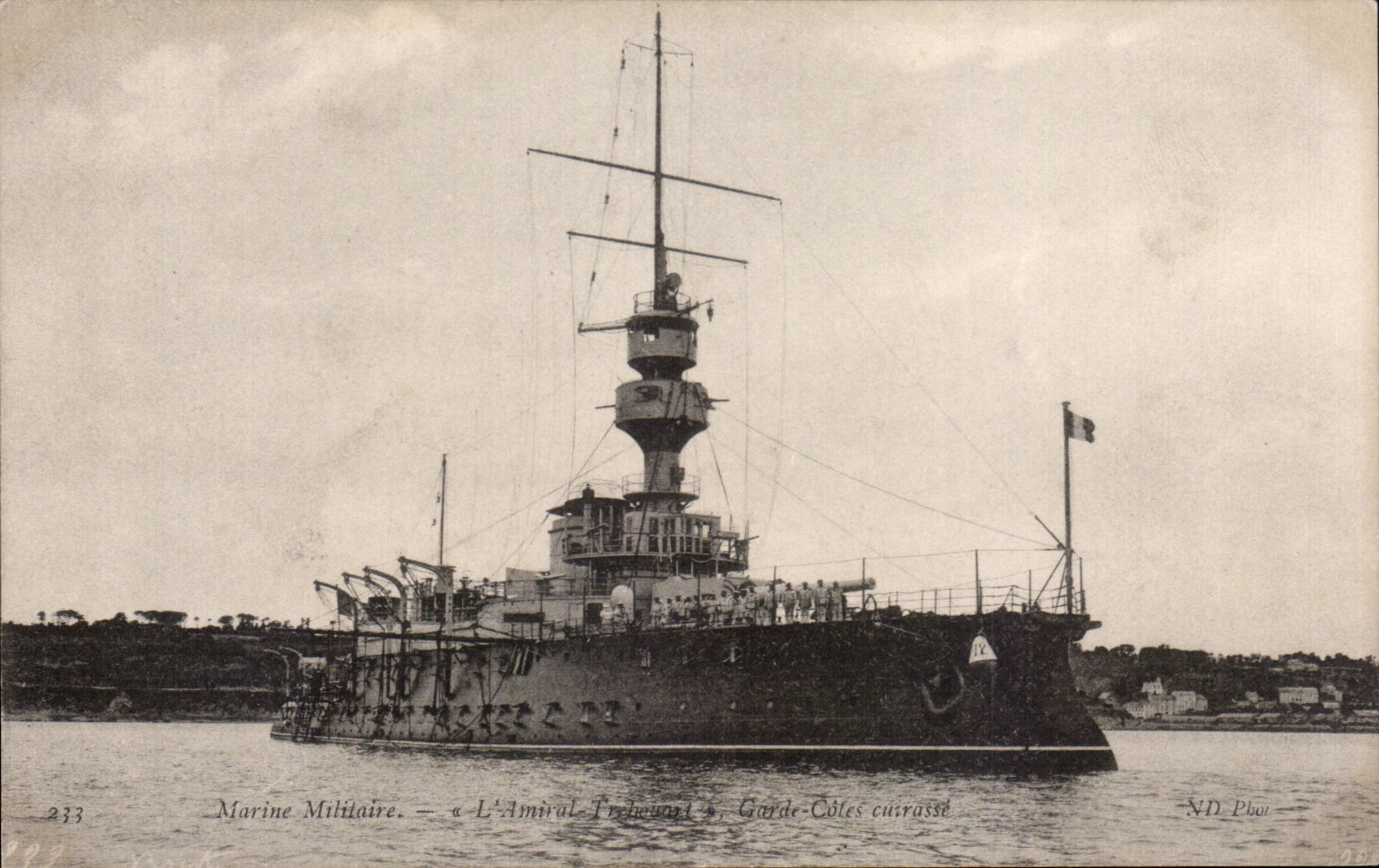 CPA Navy the admiral de Trehouart Garde dimension armours