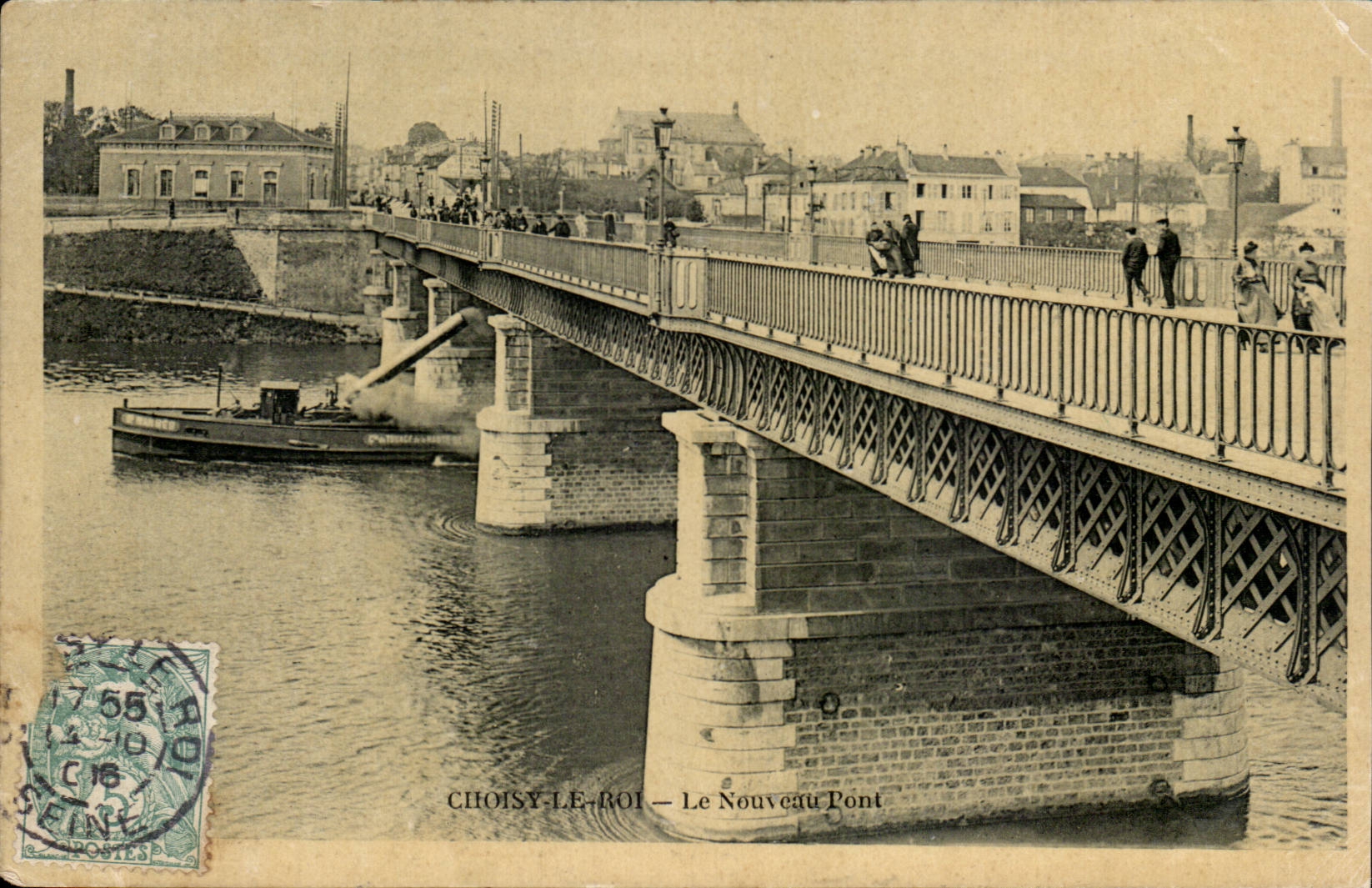 CPA Choisy Roi Le new bridge