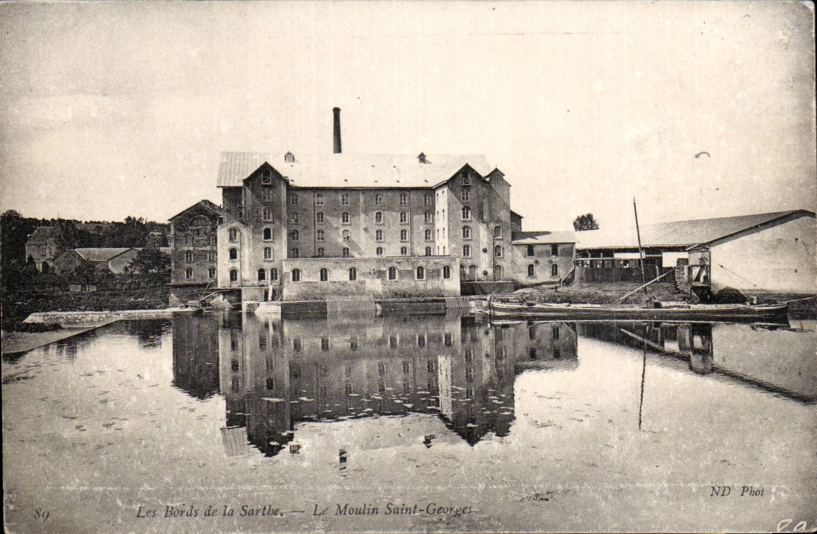 CPa edges of Sarthe Le Mill Saint Georges