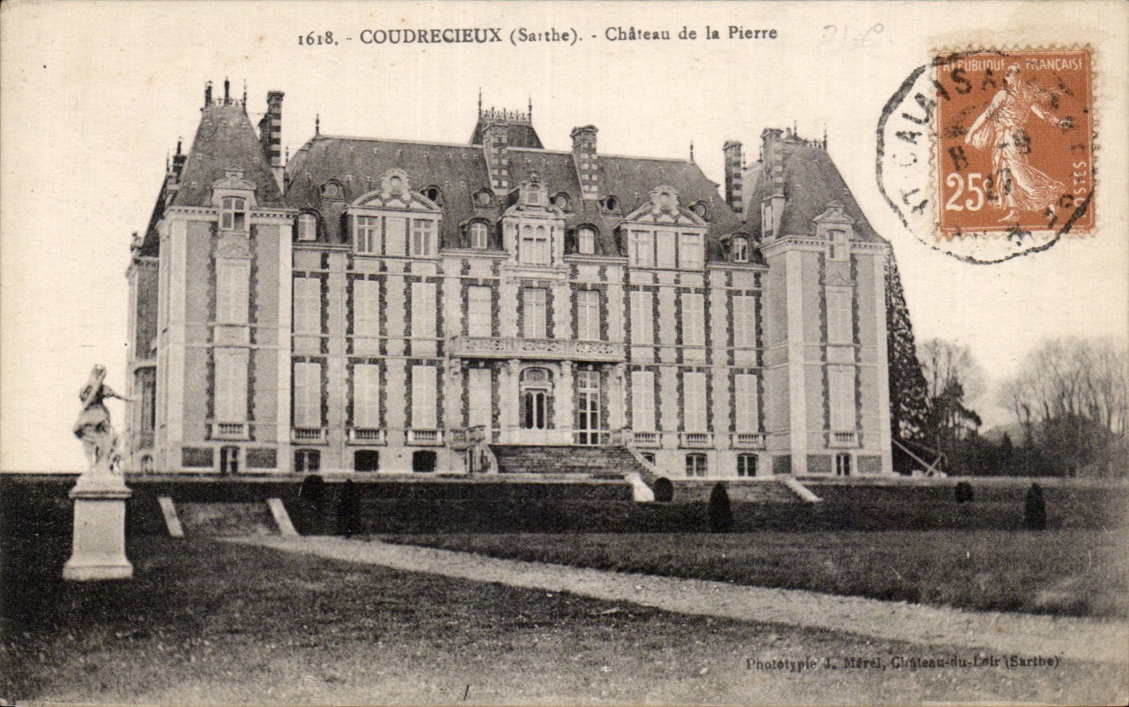 CPA Coudrecieux Castle of the stone