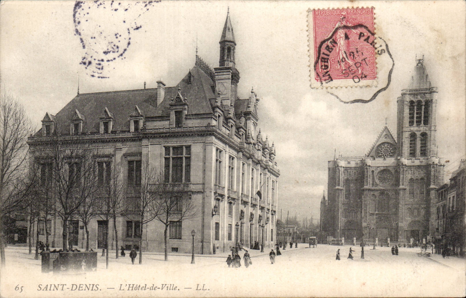 CPA Saint Denis the town hall