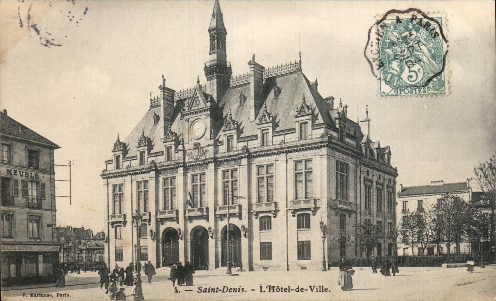 CPA Saint Denis the town hall