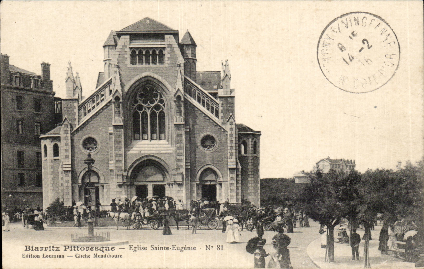 CPA Biarritz Eglise Sainte Eugenie