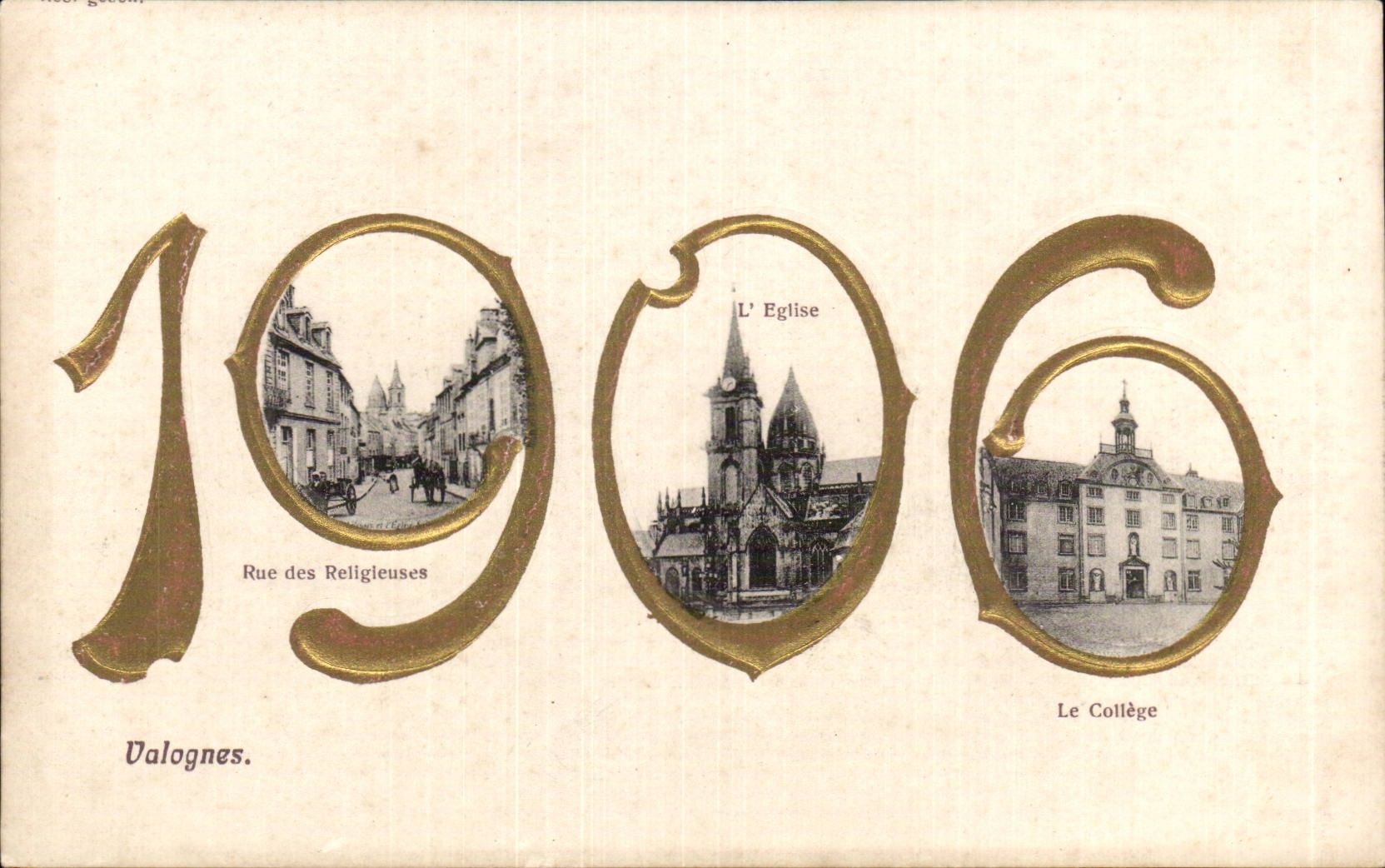 Religious CPA Valognes 1906 Rue des the church the college