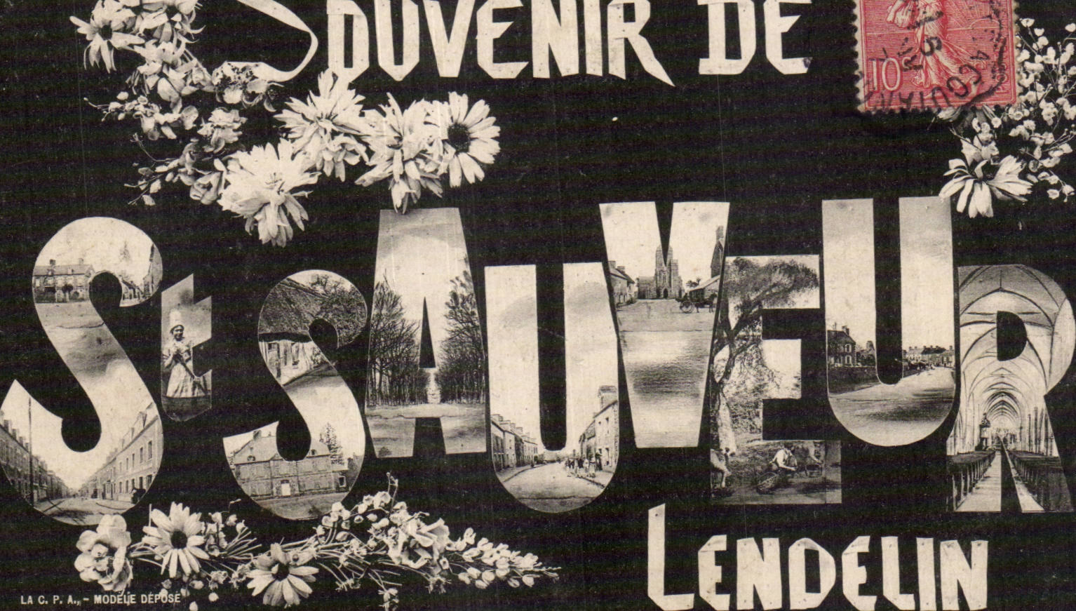CPA Souvenir de St Sauveur Lendelin
