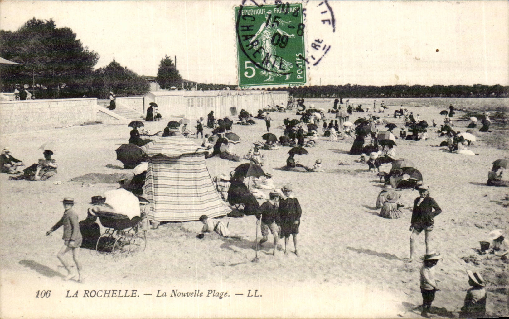 CPA La Rochelle la nueva playa