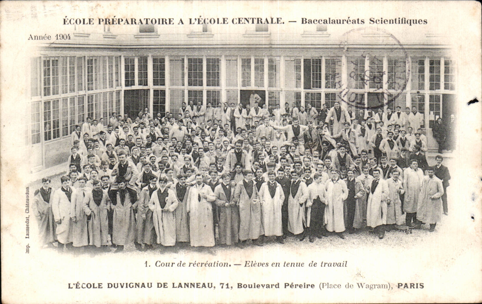 CPA preparatory Paris School at the central school Baccaulaureats scientists School Duvigneau Lanneau Pereire Boulevard