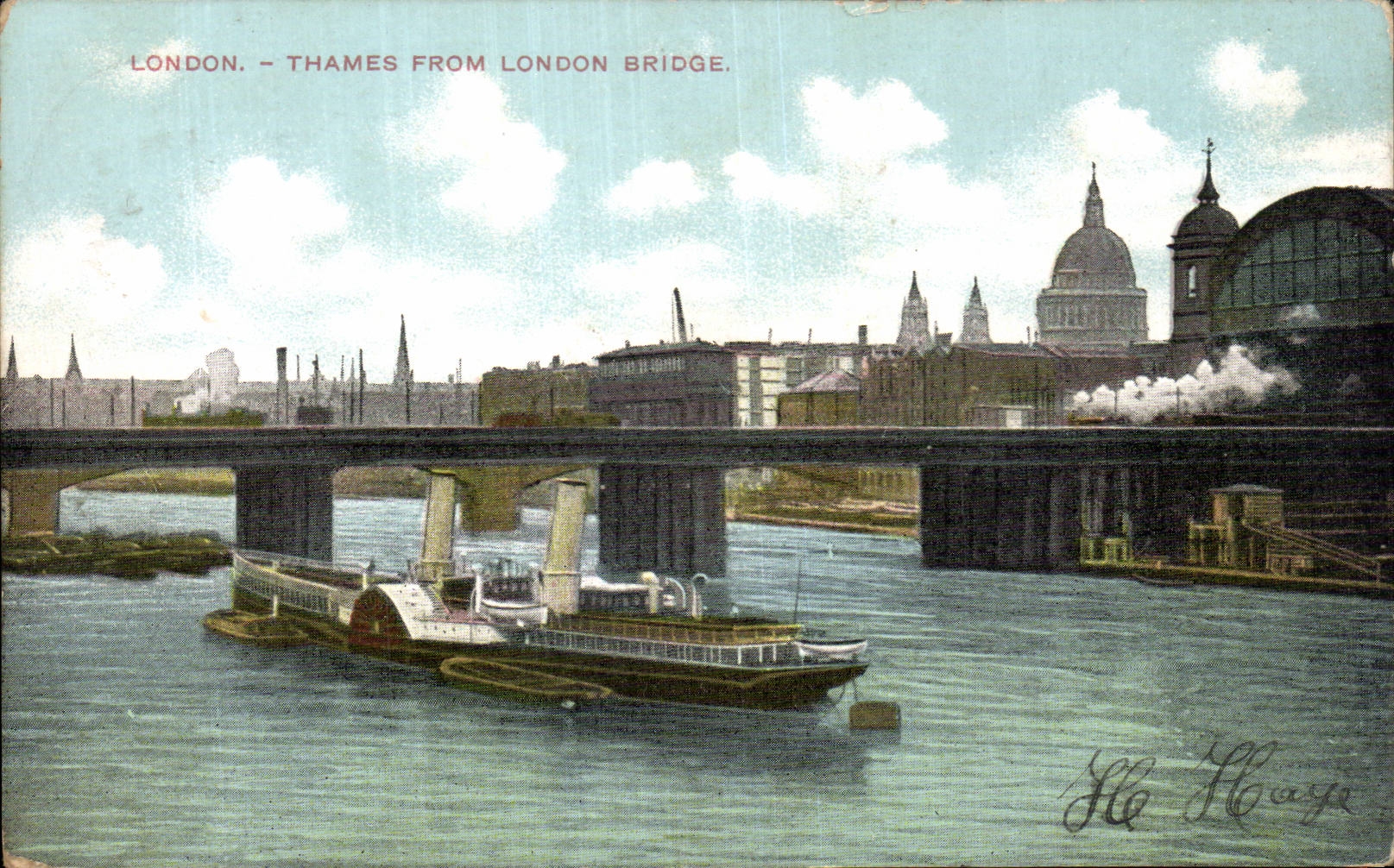 CPA the United Kingdom London Thames from London Bridge
