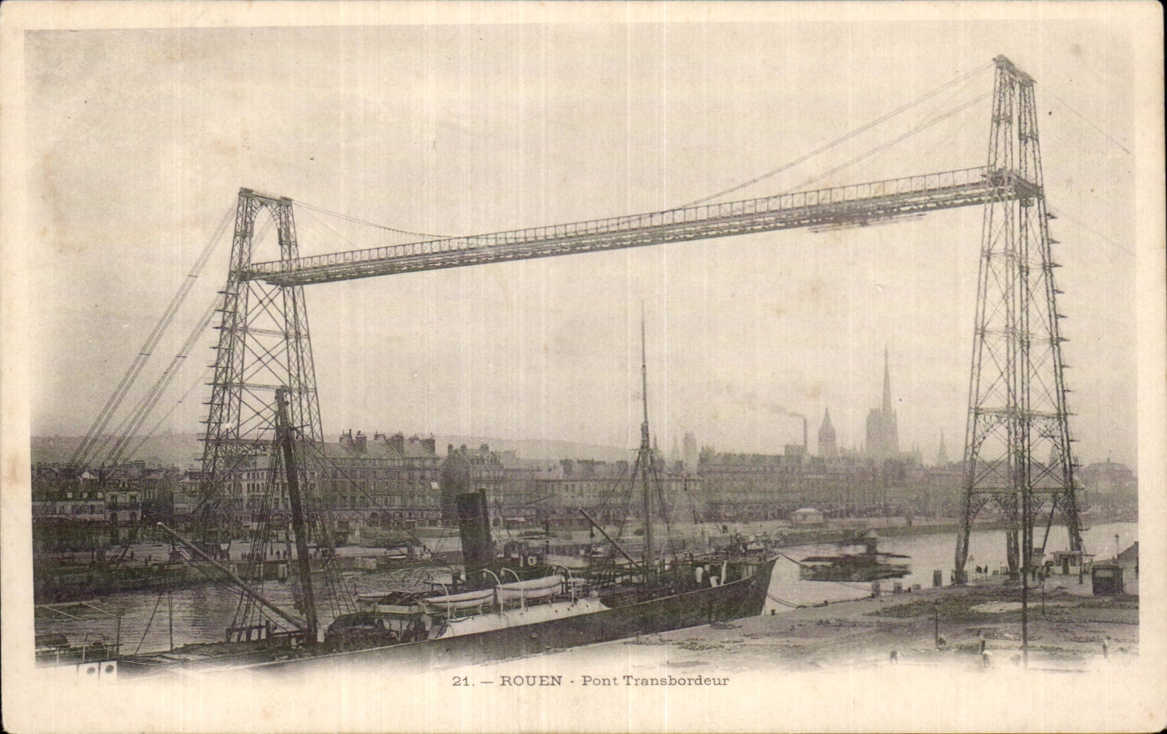 CPA Rouen Transporter bridge