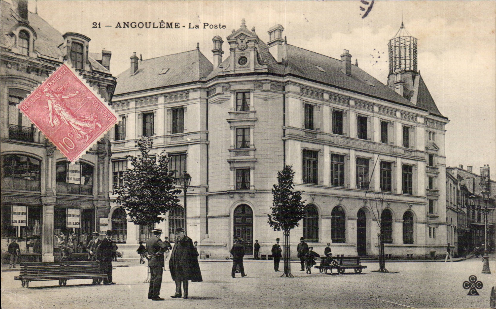 CPA Angouleme La poste