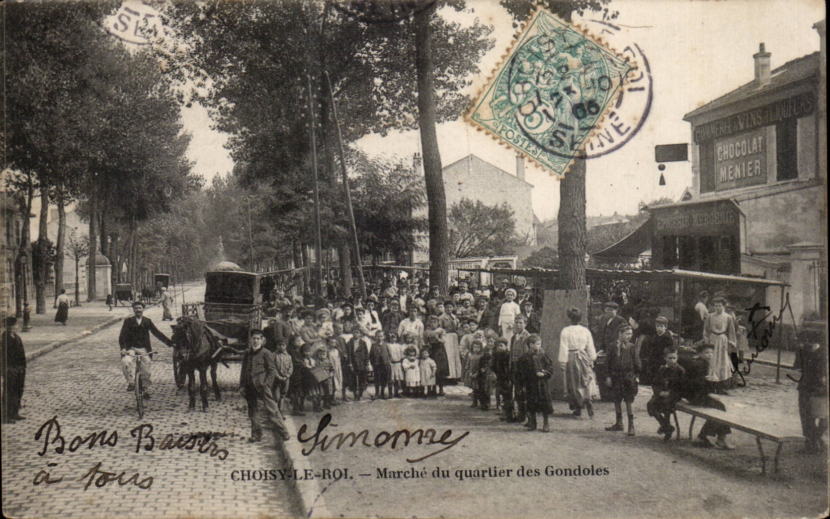 CPA Choisy King Marche of the district of Gondoles