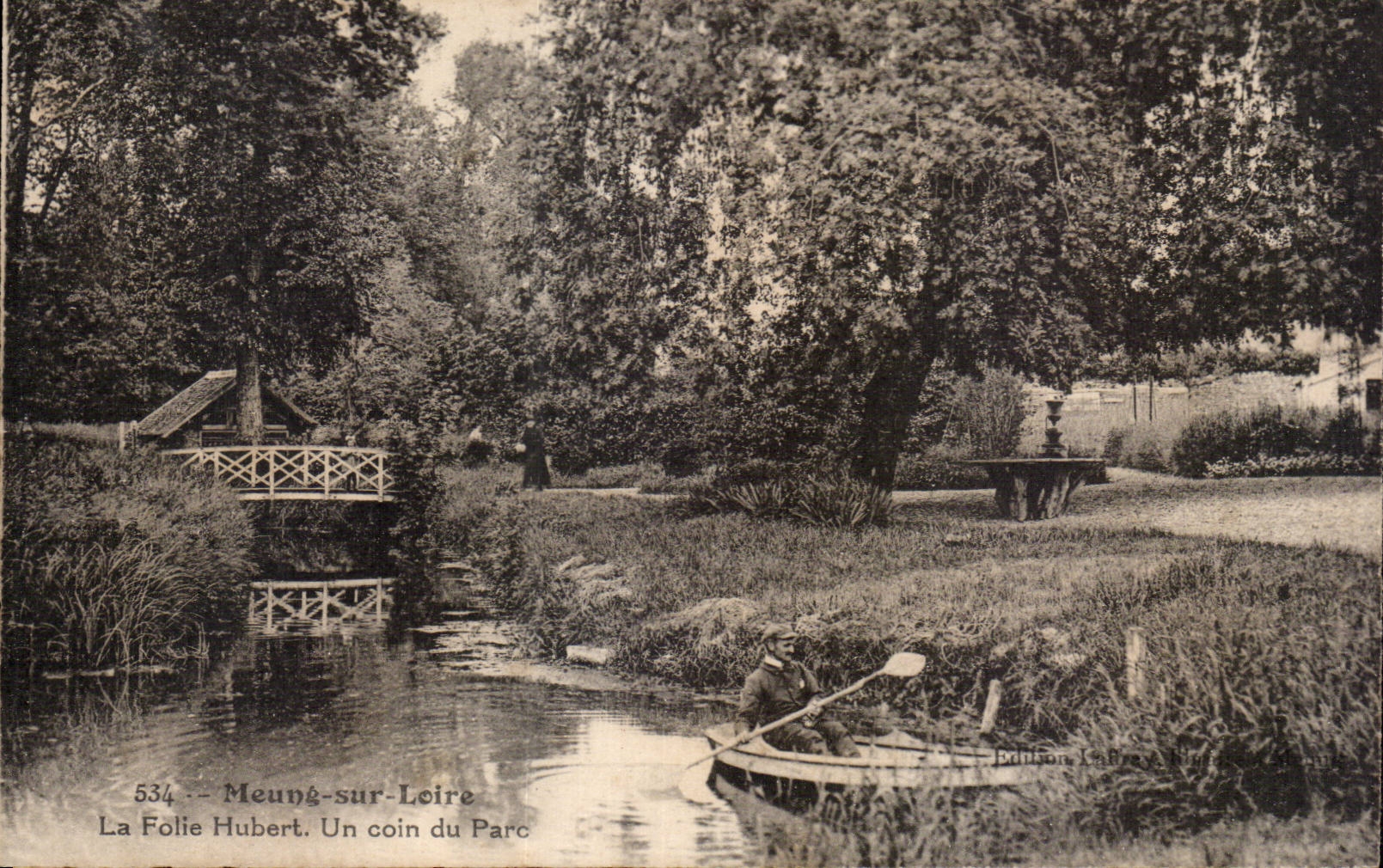 CPA Meung on the Loire the Hubert madness a corner of the park