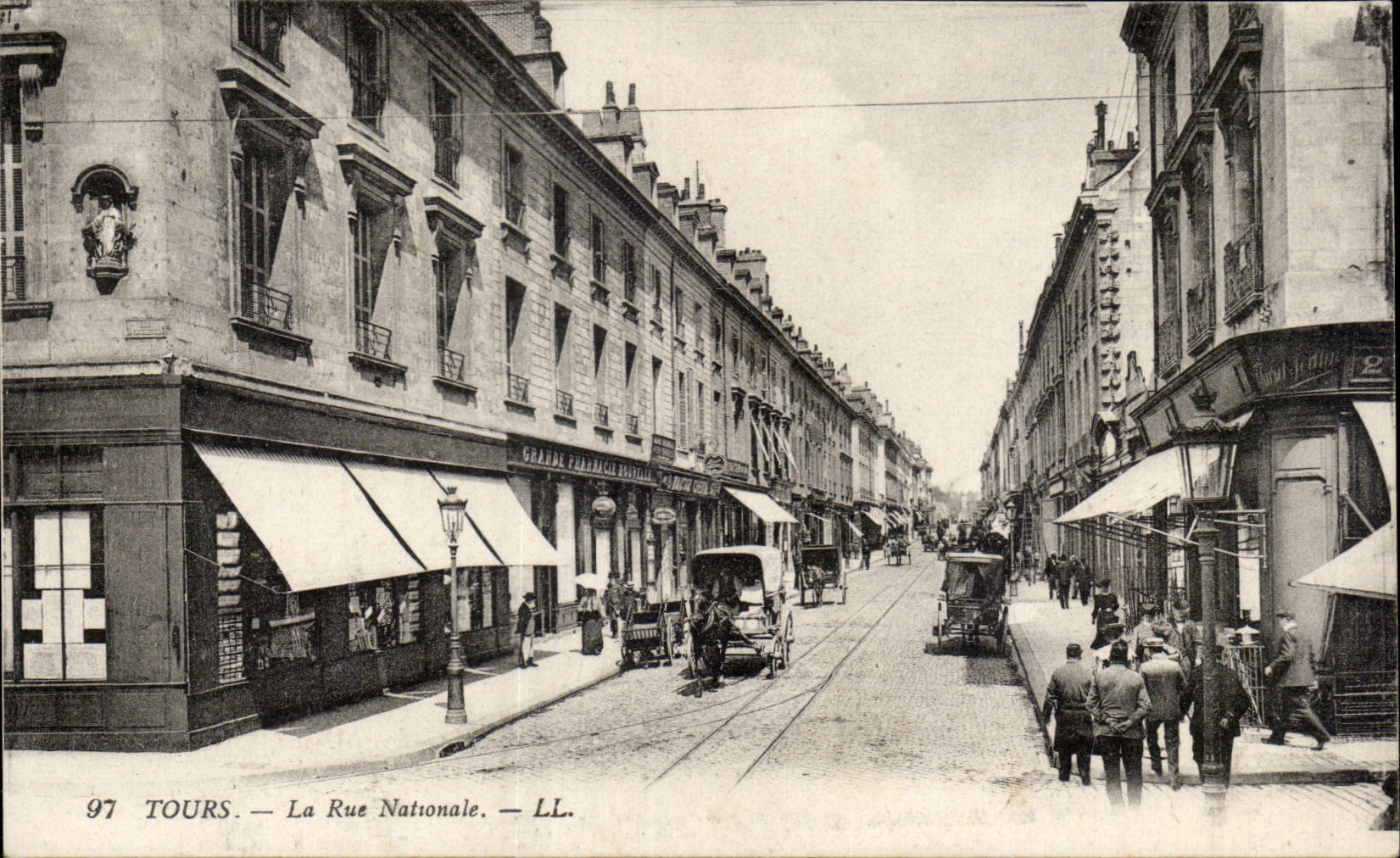 CPA Tours Rue nationale 