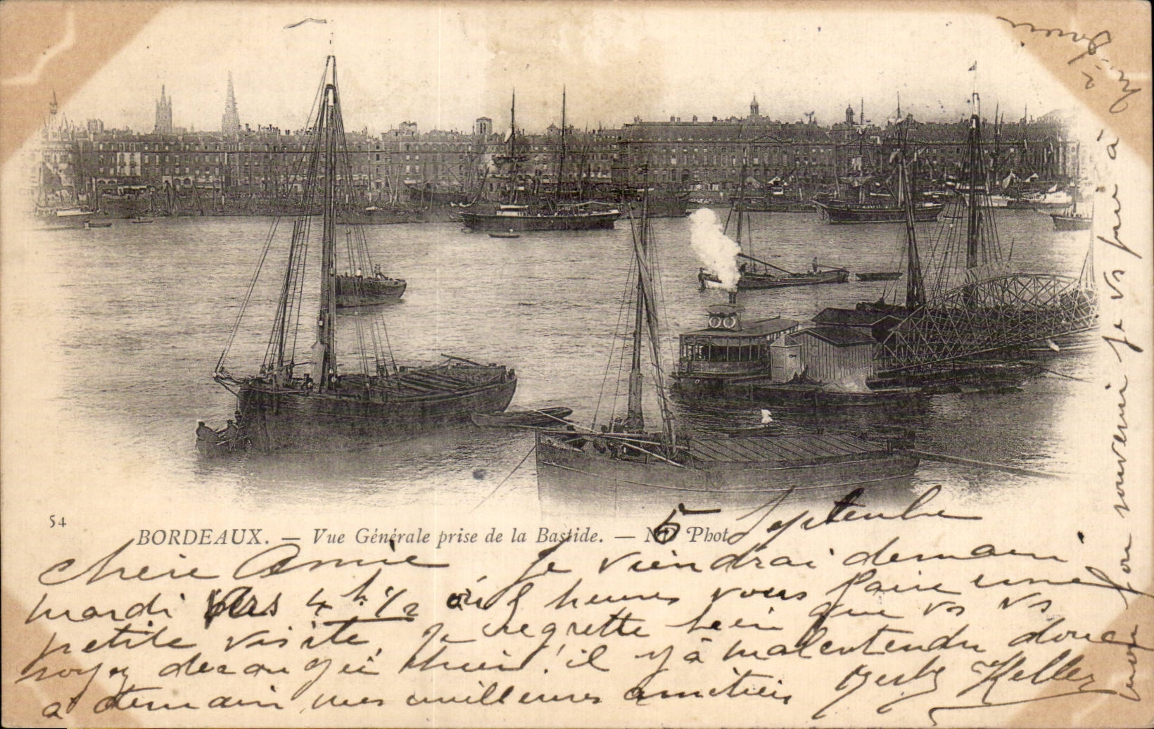 CPA Bordeaux View taken of the Country house