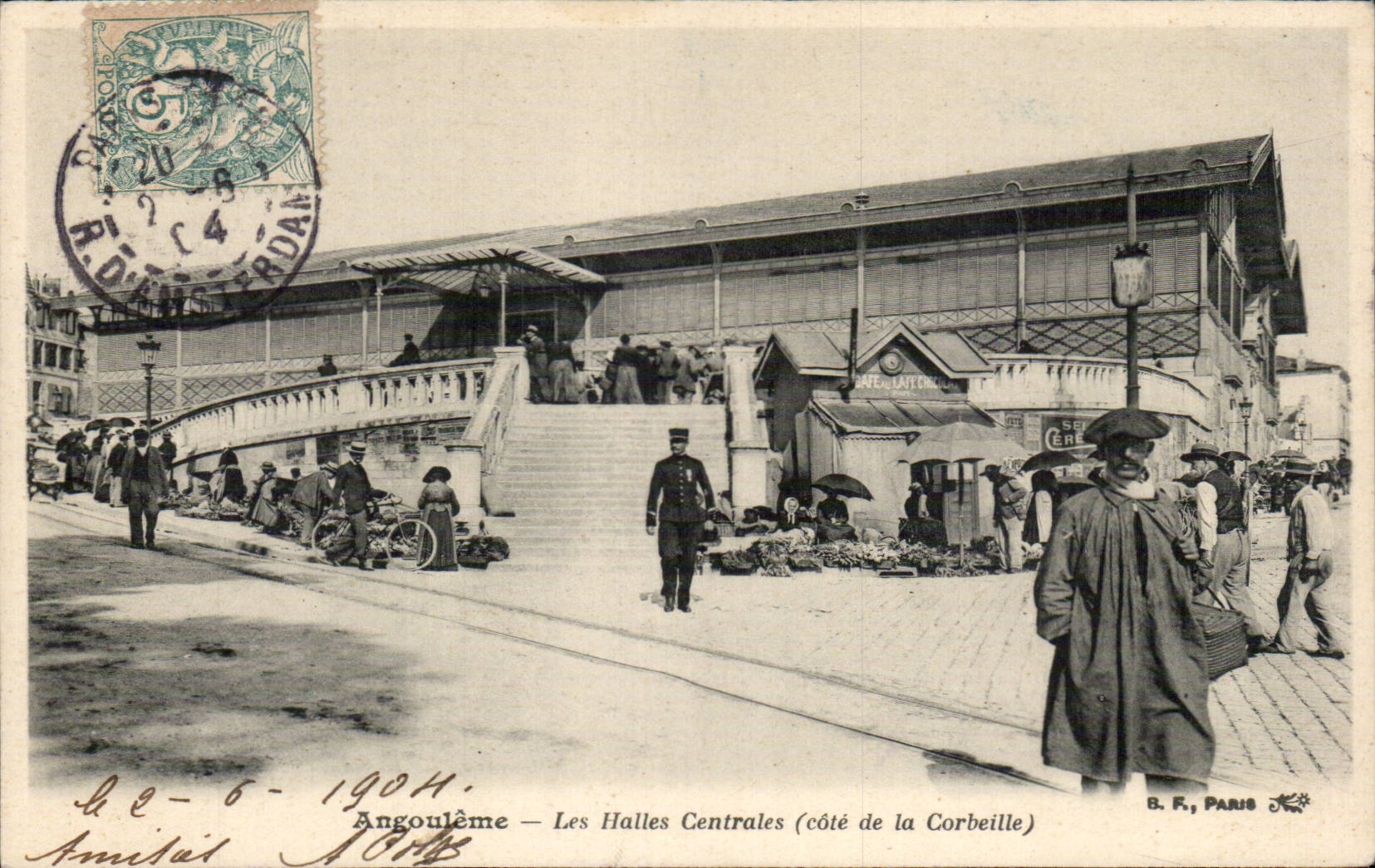 CPA Angulema la cesta de las dimensiones de los mercados centrales