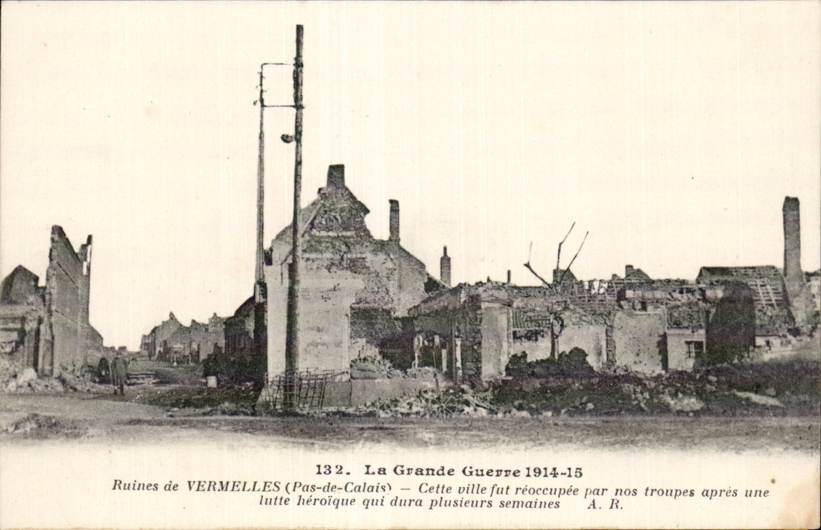 CPA Ruines de Vermelles 