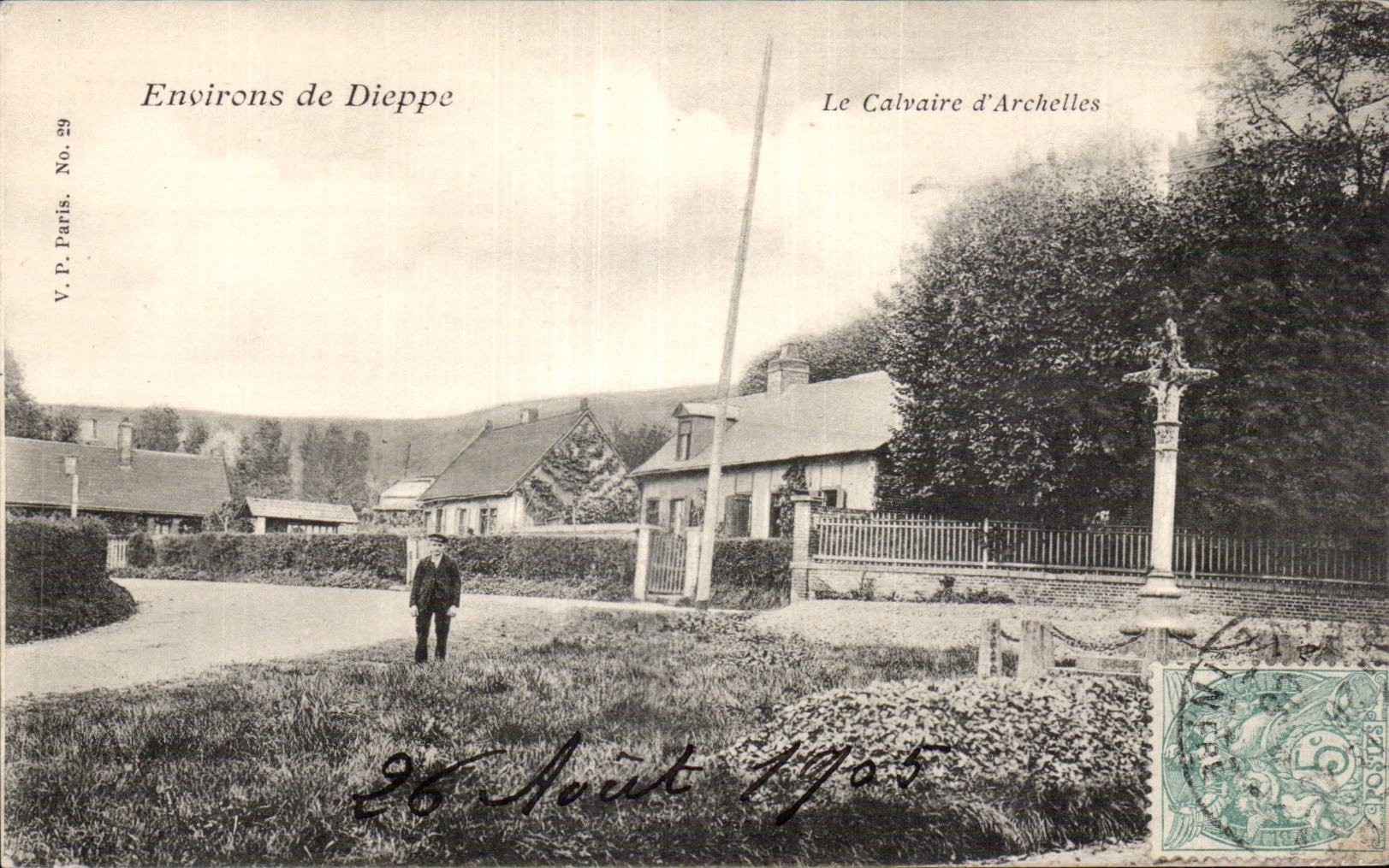 CPA Environs de Dieppe Le calvaire d'Archelles
