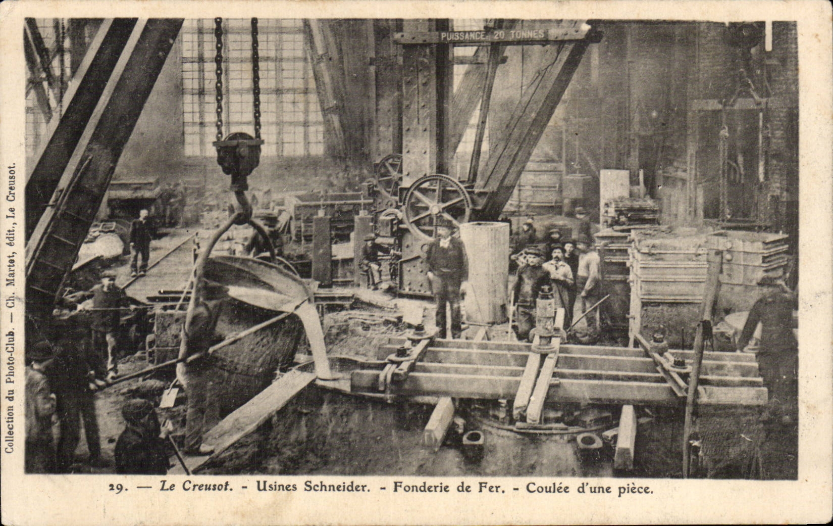 CPA Creusot Factories Schneider Cast Ironworks of a part